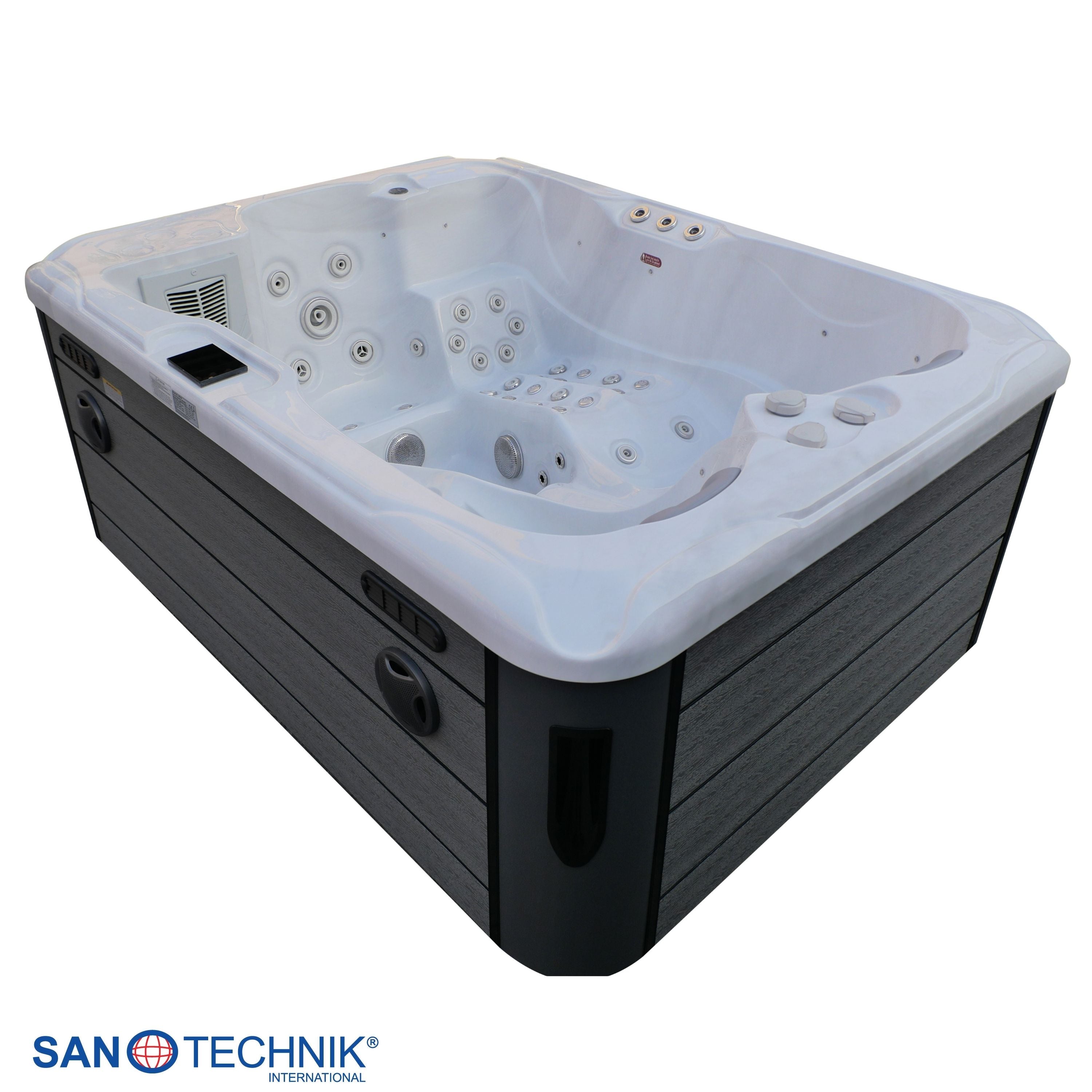 Sanotechnik Mauritsius Outdoor Whirlpool Wit 210x160x90 cm