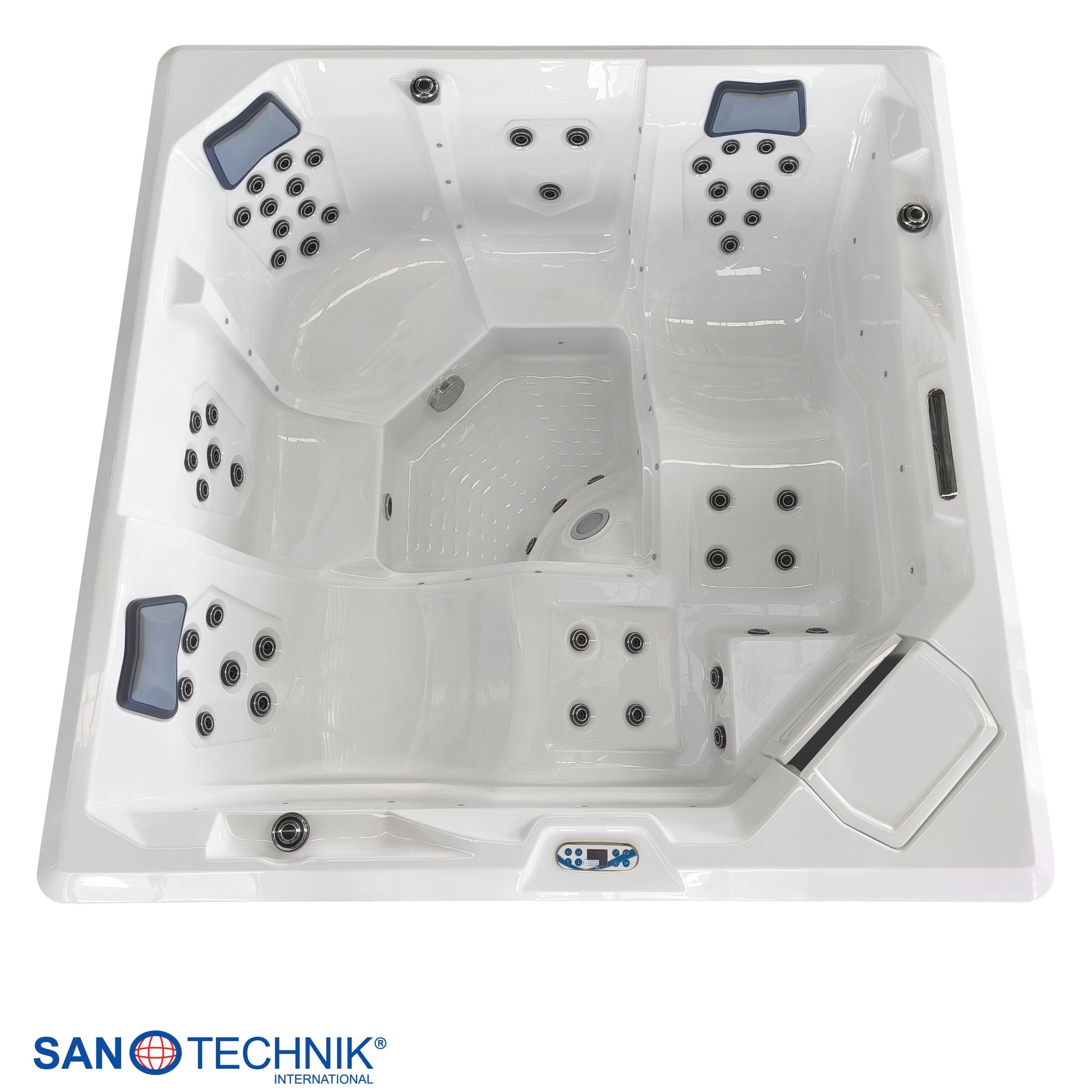 Sanotechnik Rovinj Outdoor Whirlpool Wit 210x210x90 cm