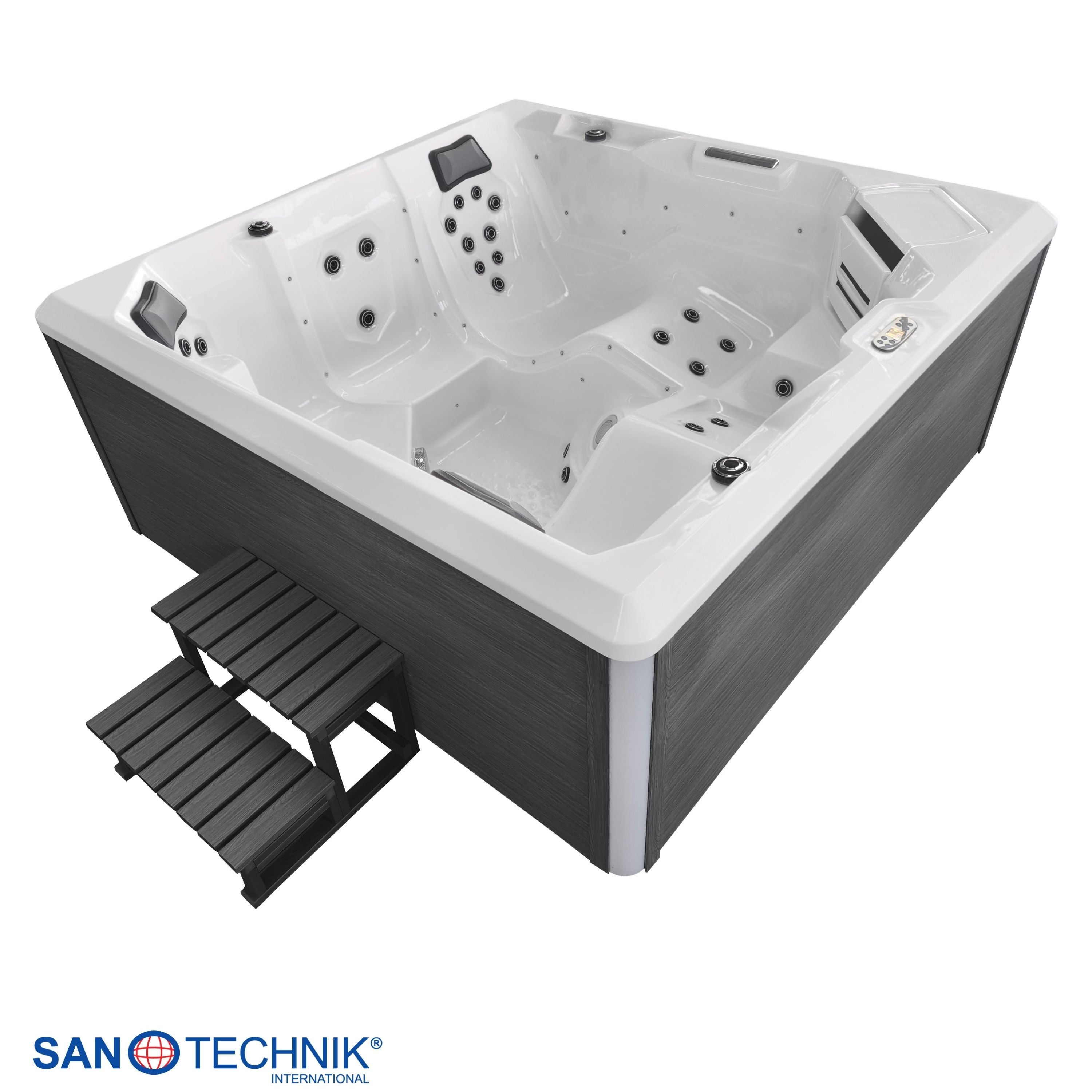 Sanotechnik Rovinj Outdoor Whirlpool Wit 210x210x90 cm