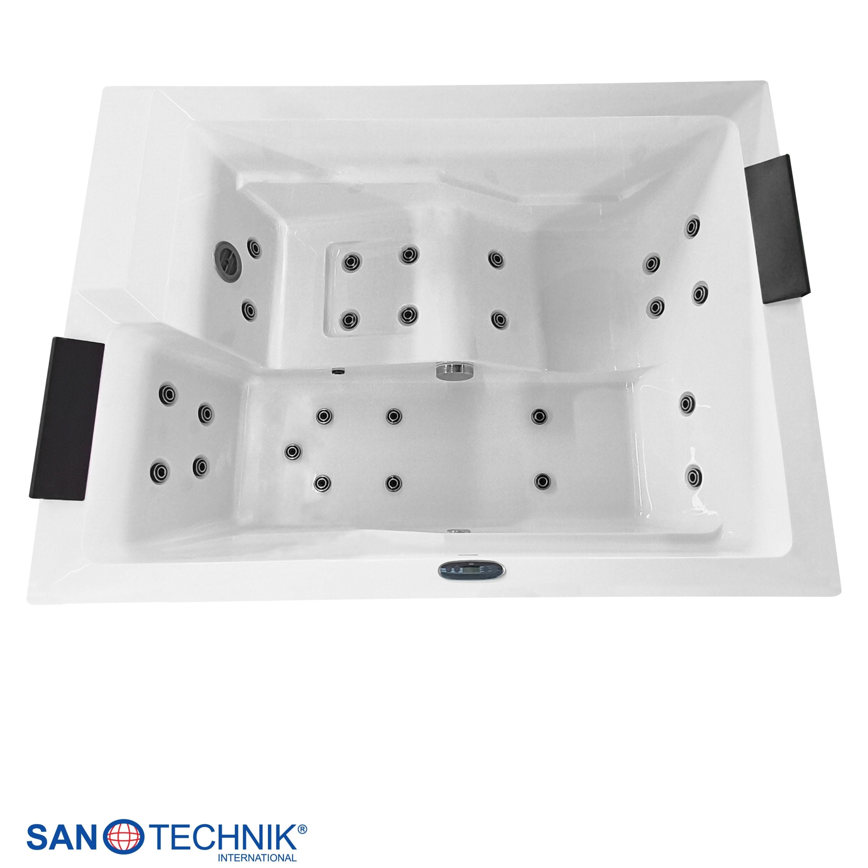 Sanotechnik Korfu Outdoor Whirlpool Wit 190x140x70 cm