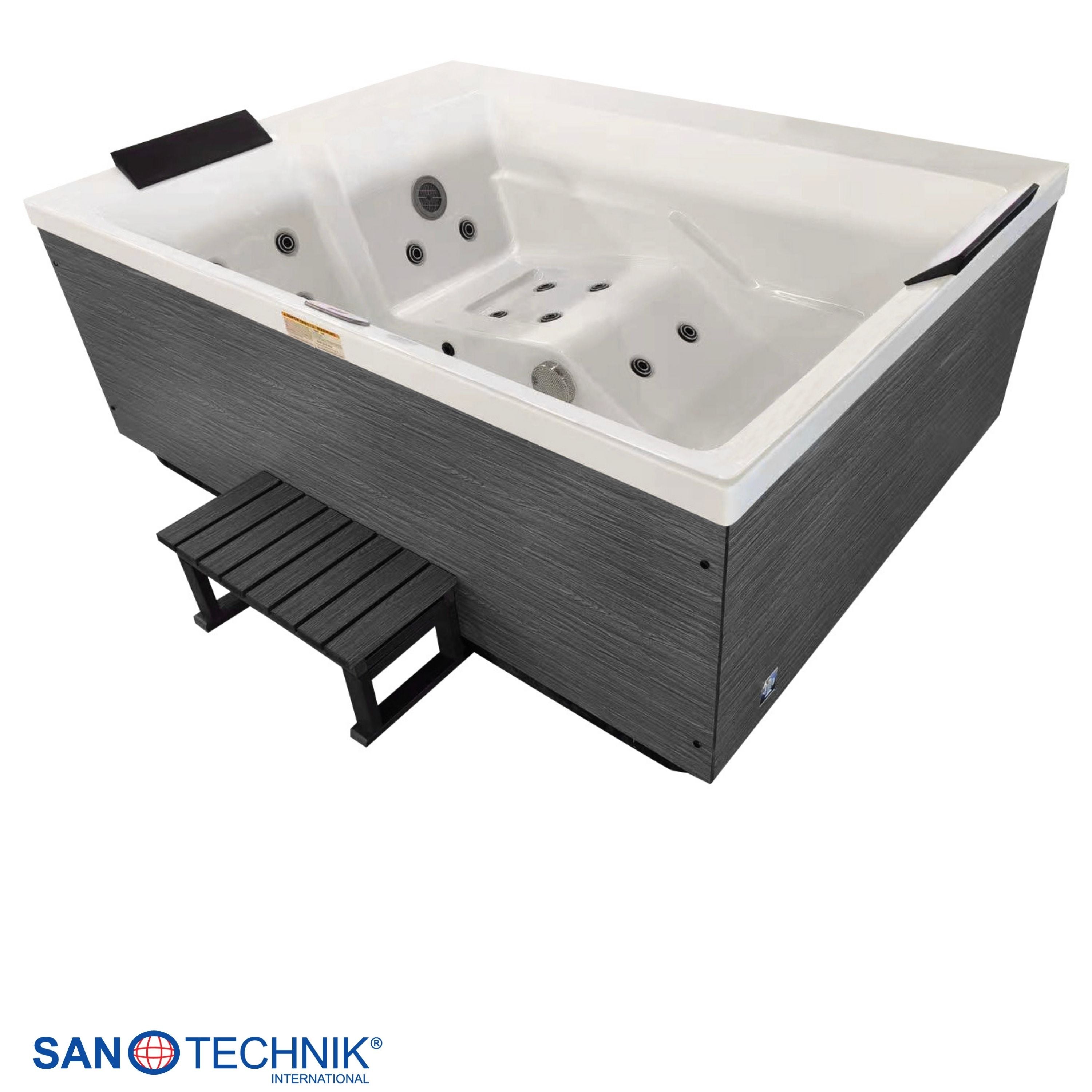 Sanotechnik Korfu Outdoor Whirlpool Wit 190x140x70 cm