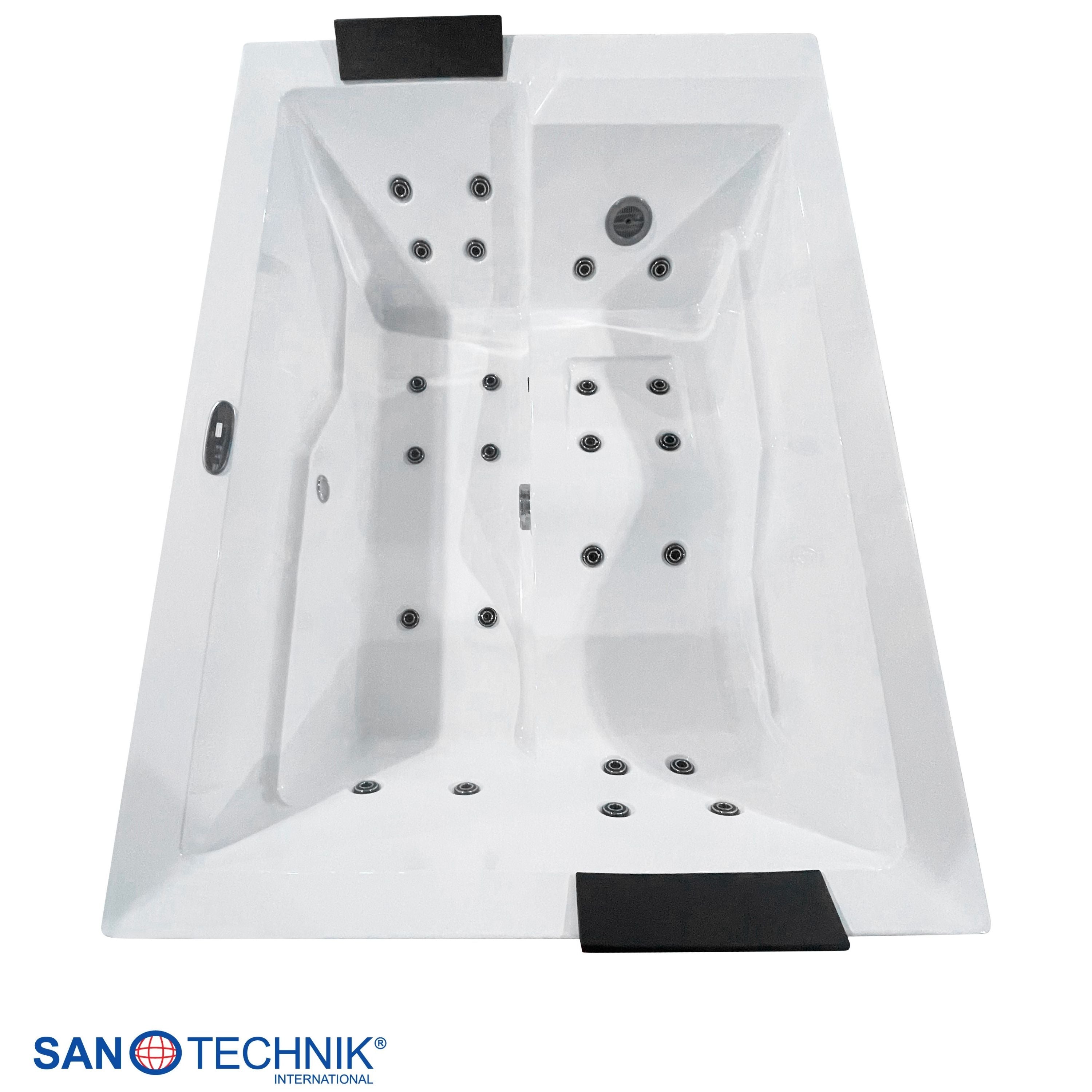 Sanotechnik Zadar Outdoor Whirlpool Wit 190x140x70 cm