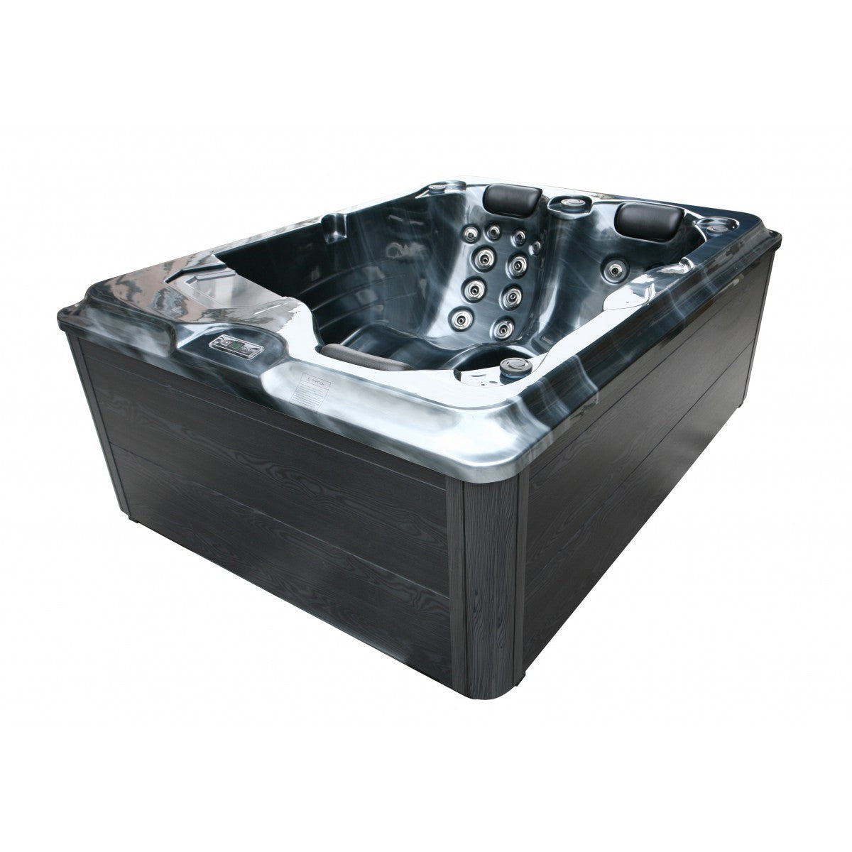 Sanotechnik Outdoorpool Fiji +ad+st Pearl Shadow 210X160X80 cm Outdoor Whirlpool Pearl Grau 210x160x80 cm