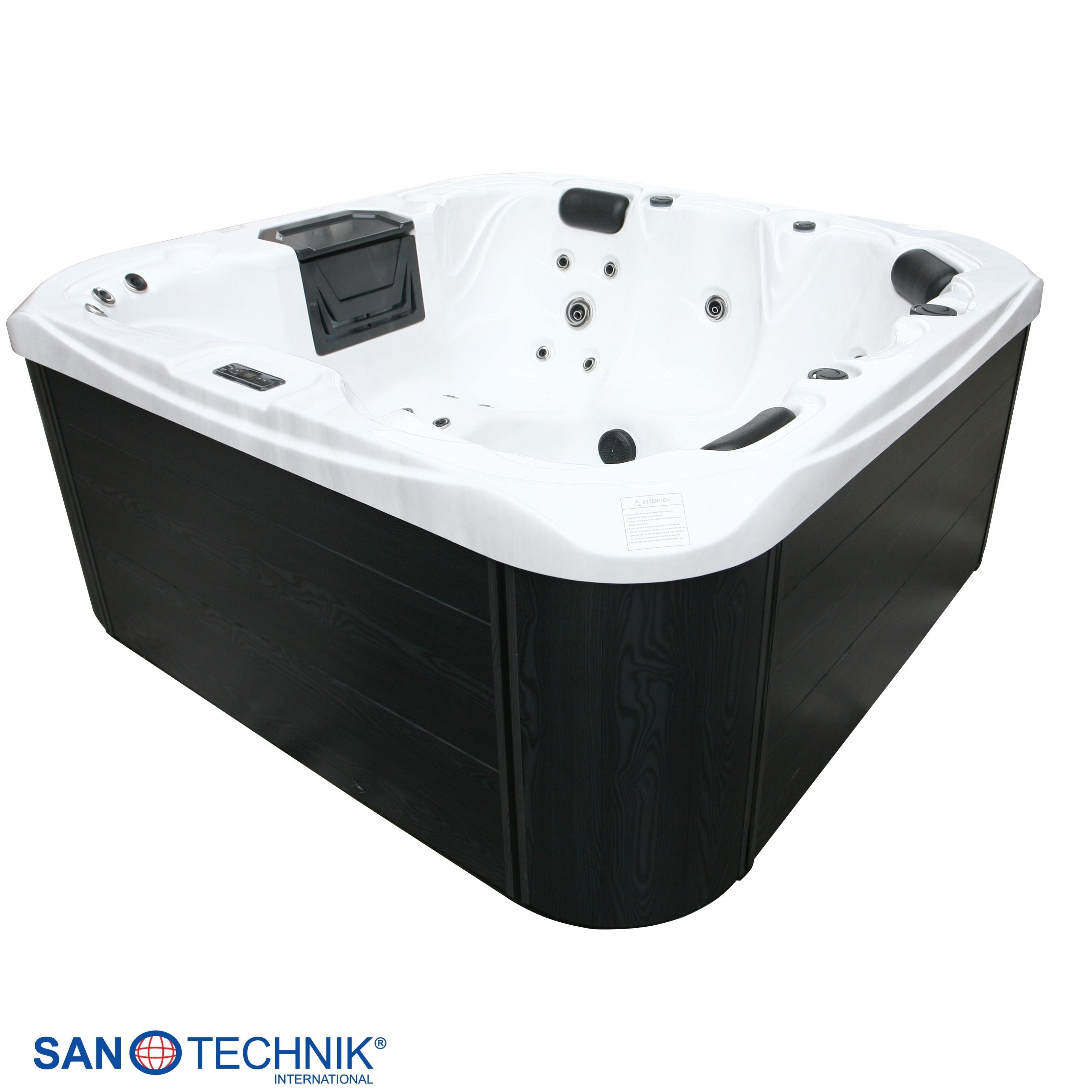 Sanotechnik Tahiti Outdoor Whirlpool Sterling Silver 200x200x90 cm
