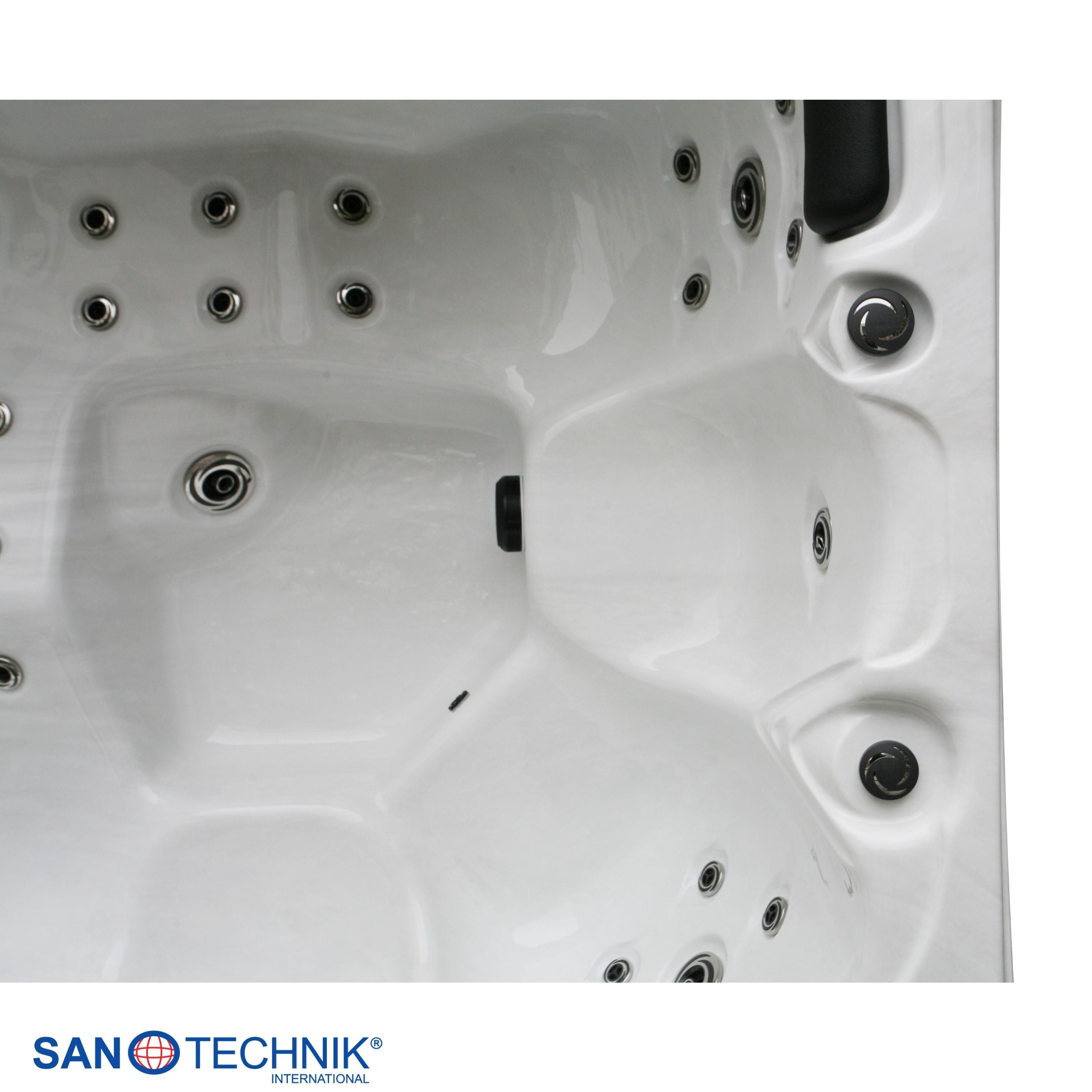 Sanotechnik Tahiti Outdoor Whirlpool Sterling Silver 200x200x90 cm