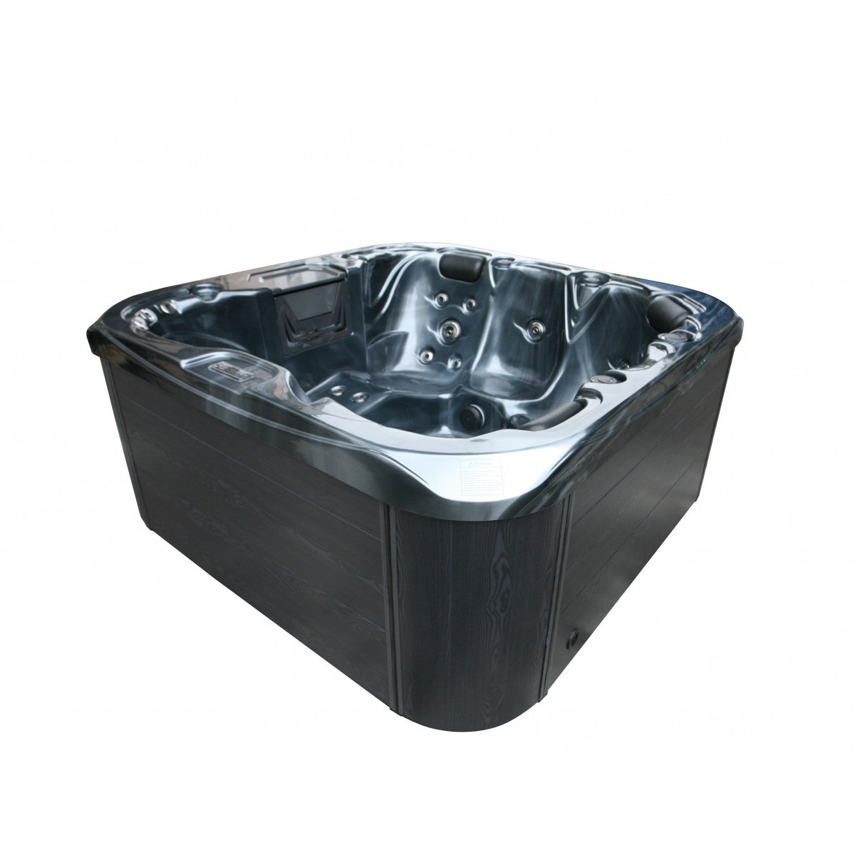 Sanotechnik Outdoorpool Tahiti +ad +st Pearl Shadow 200X200X88 cm Outdoor Whirlpool Pearl Grau 200x200x90 cm