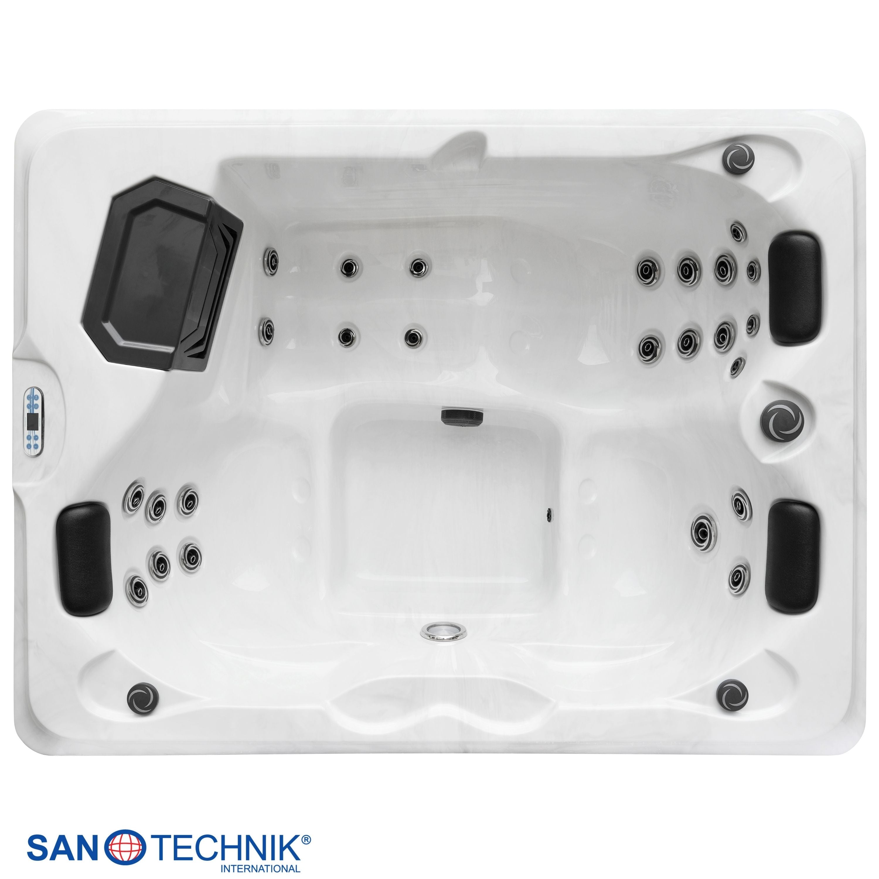 Sanotechnik Diablo Outdoor Whirlpool Sterling Silver 210x160x80 cm