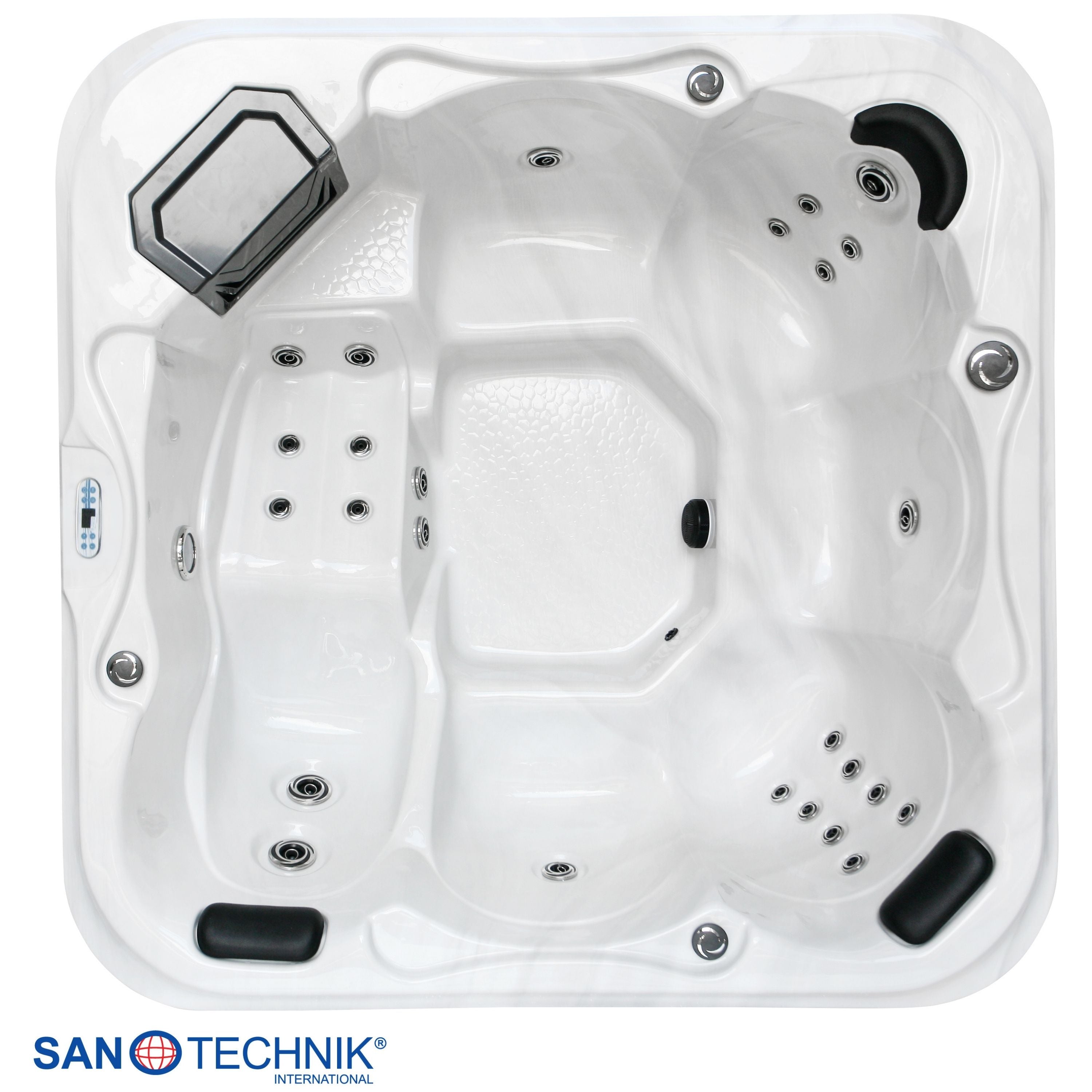 Sanotechnik Tirol Outdoor Whirlpool Sterling Silver 210x210x80 cm