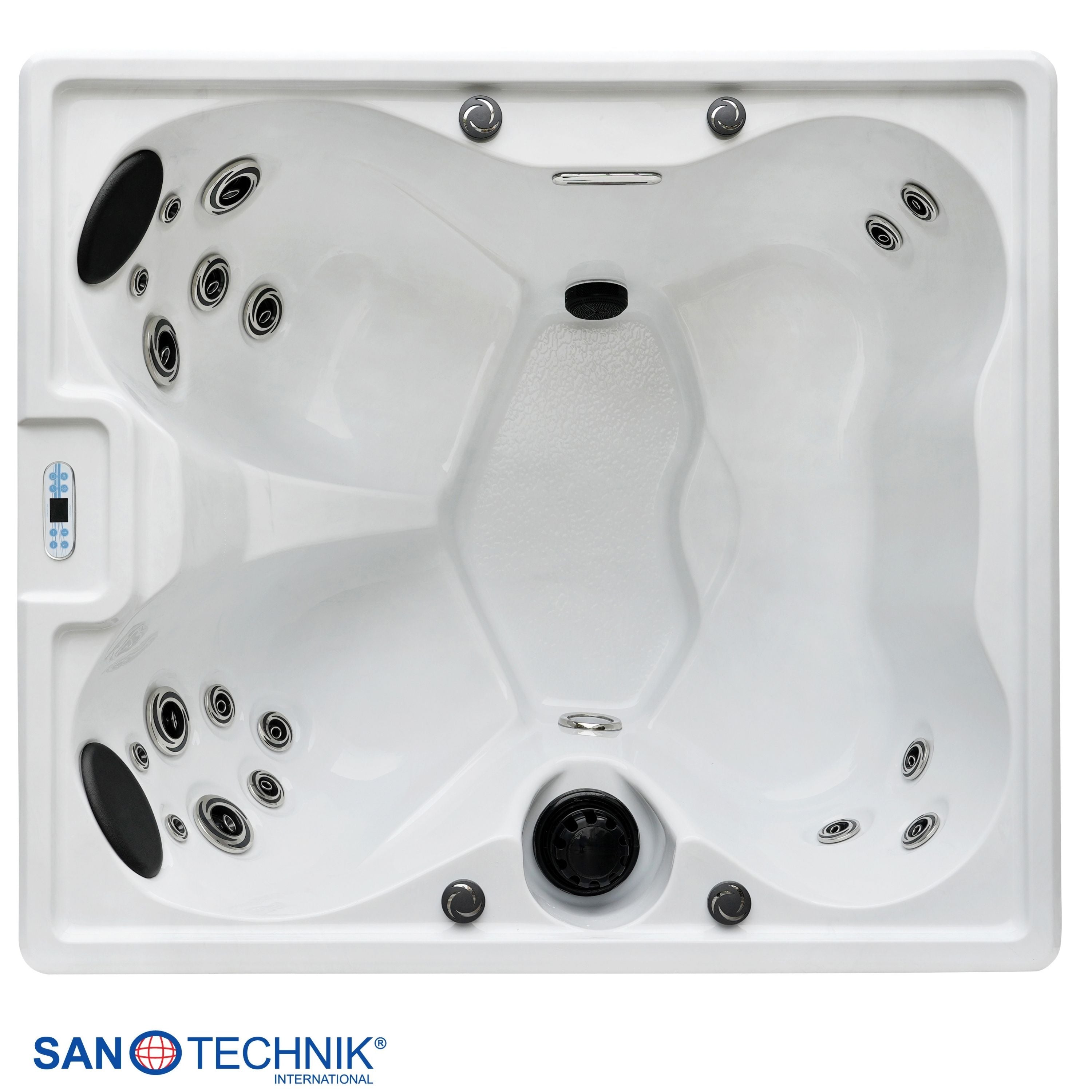 Sanotechnik Palermo Outdoor Whirlpool Wit 180x160x75 cm
