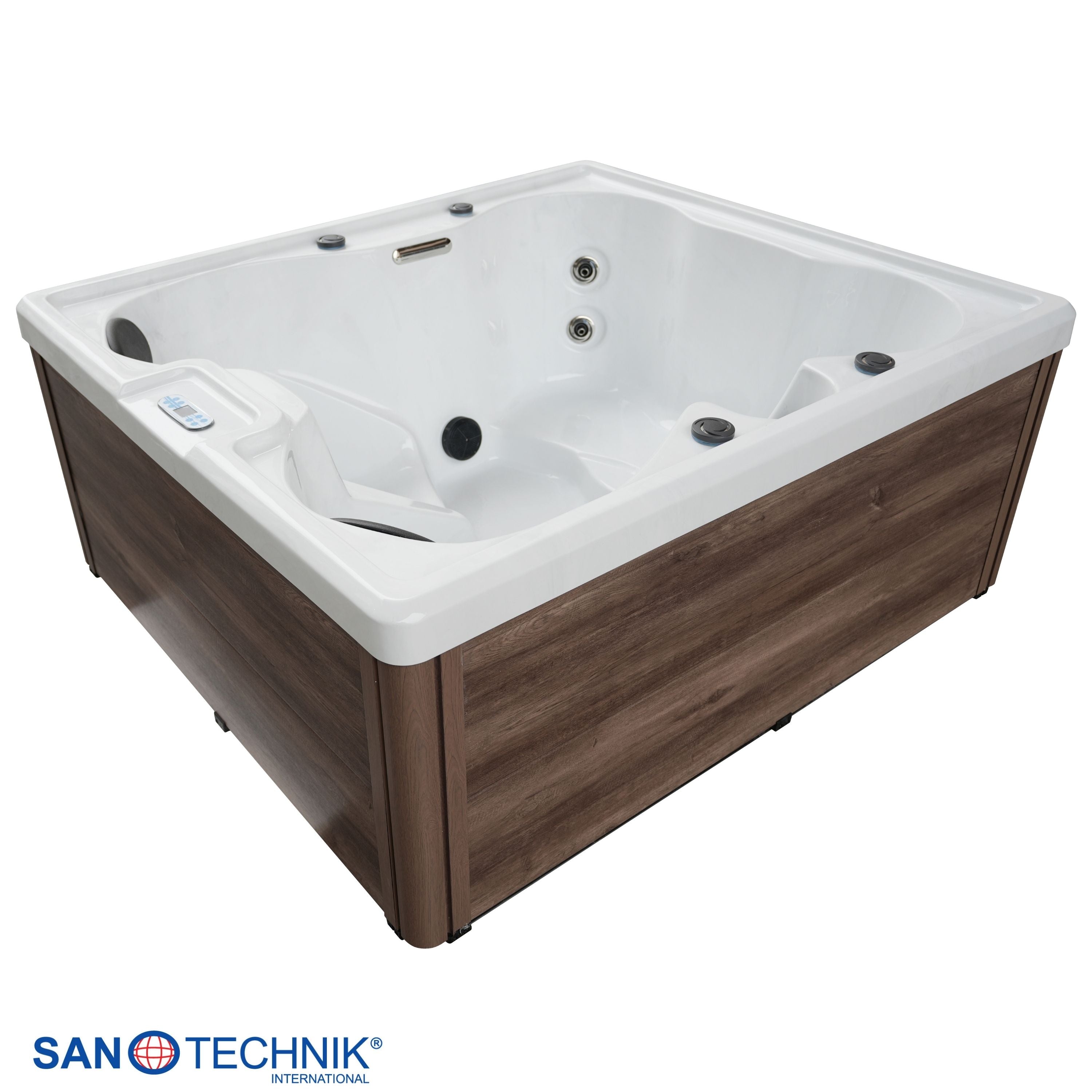 Sanotechnik Palermo Outdoor Whirlpool Wit 180x160x75 cm