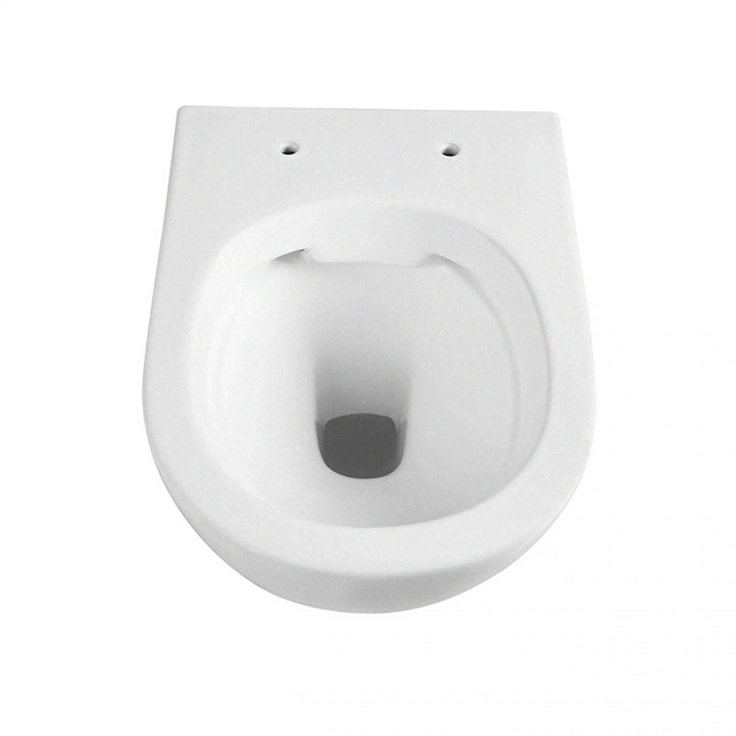 Verkort Rimless Wandtoilet 49Cm Boedapest Glans Wit Inclusief Zitting