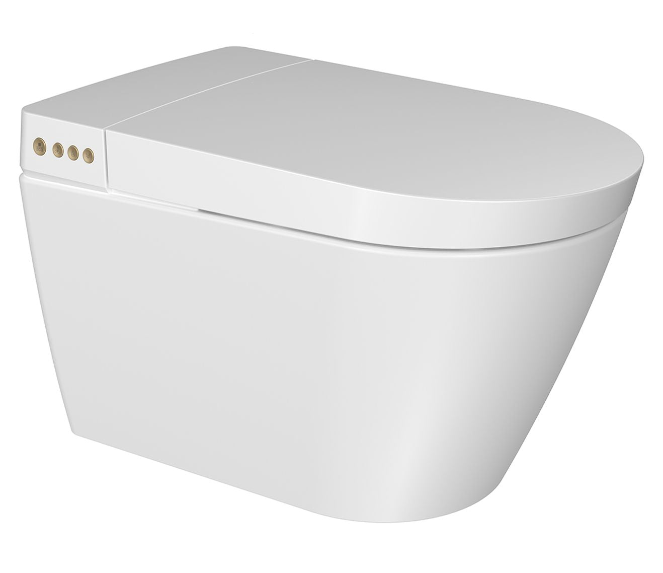 Wand Rimless Douche-WC Smart Bidet Met Geurafzuiging, Föhn En Zitting