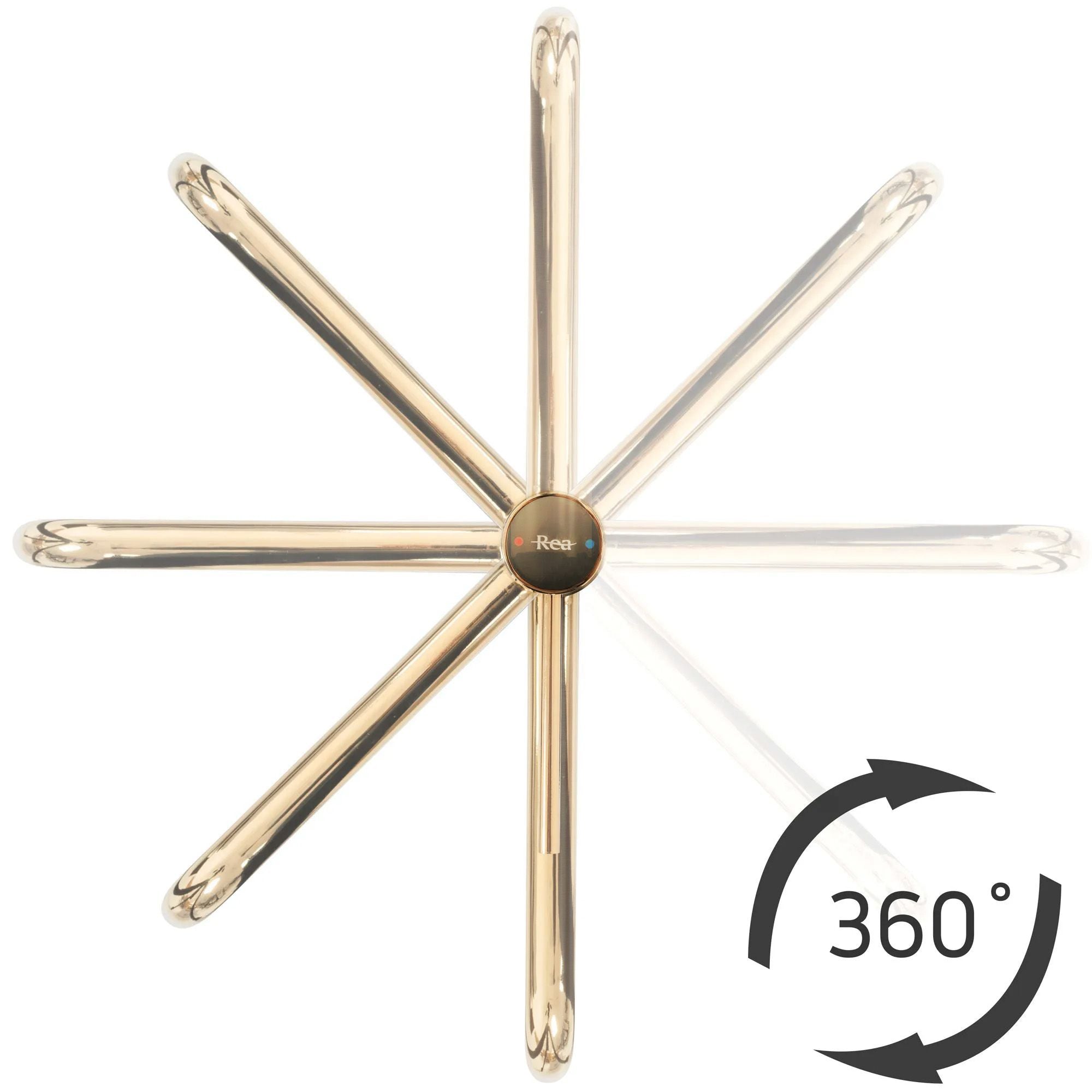 Wastafelkraan Rea Lugano Gold Brush High