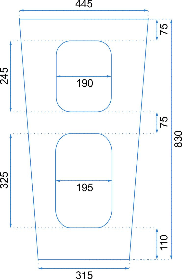 Vrijstaande wastafel Rea Daria