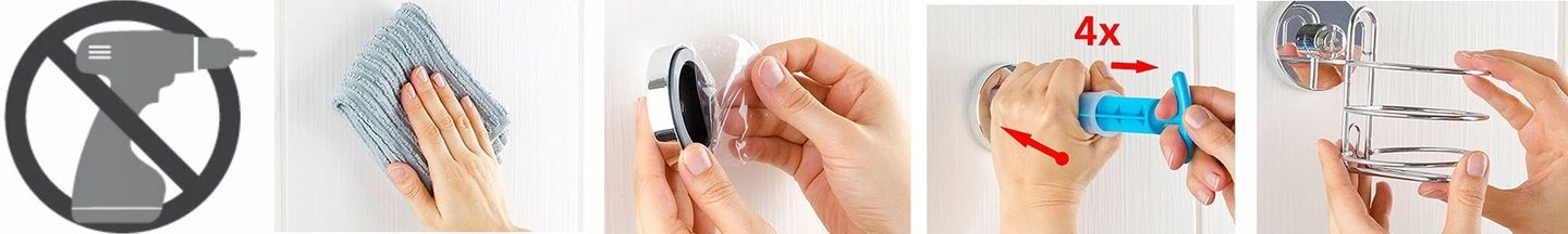 Toiletpapierhouder zonder zwart te boren 381698