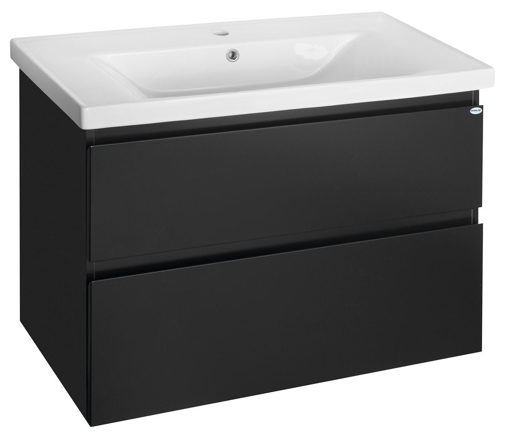 Badmeubel Altair 90x45x60 cm Mat Zwart