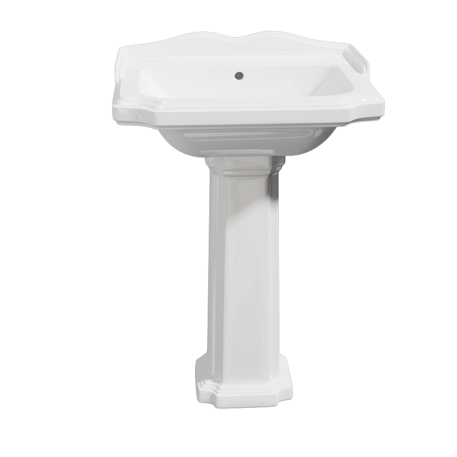 Aqualine ANTIK Retro Wastafelkolom Wit