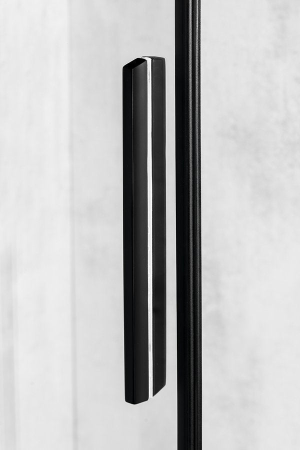 Altis Nis Schuifdeur 980-1000mm, Helder Glas, Zwart Profiel