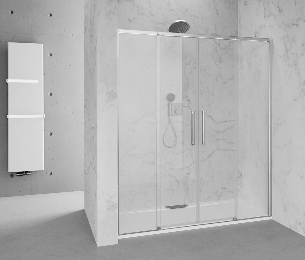 Altis Nis Schuifdeur 1770-1810mm, Helder Glas, Chroom Profiel