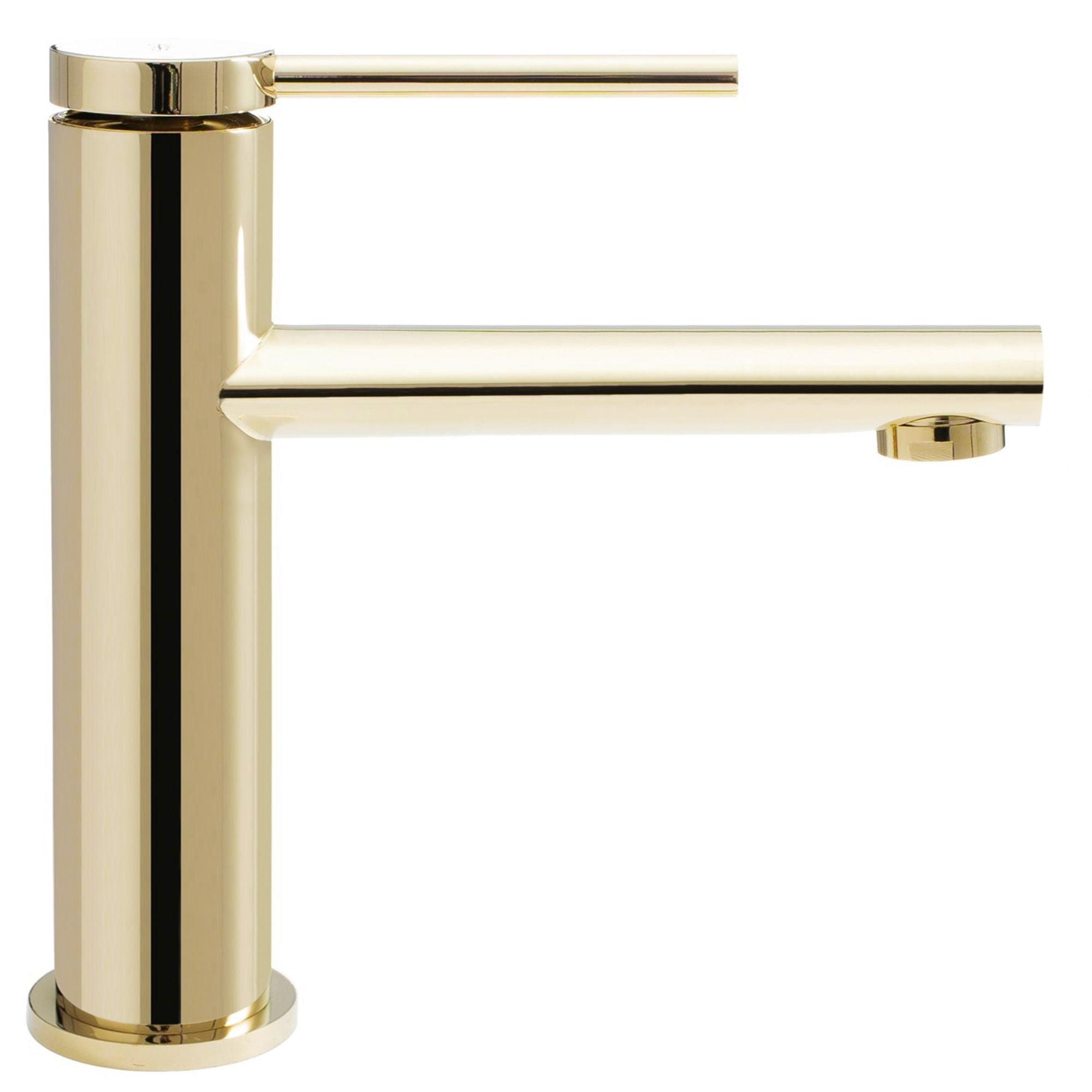Wastafelkraan Rea Oval Gold Low
