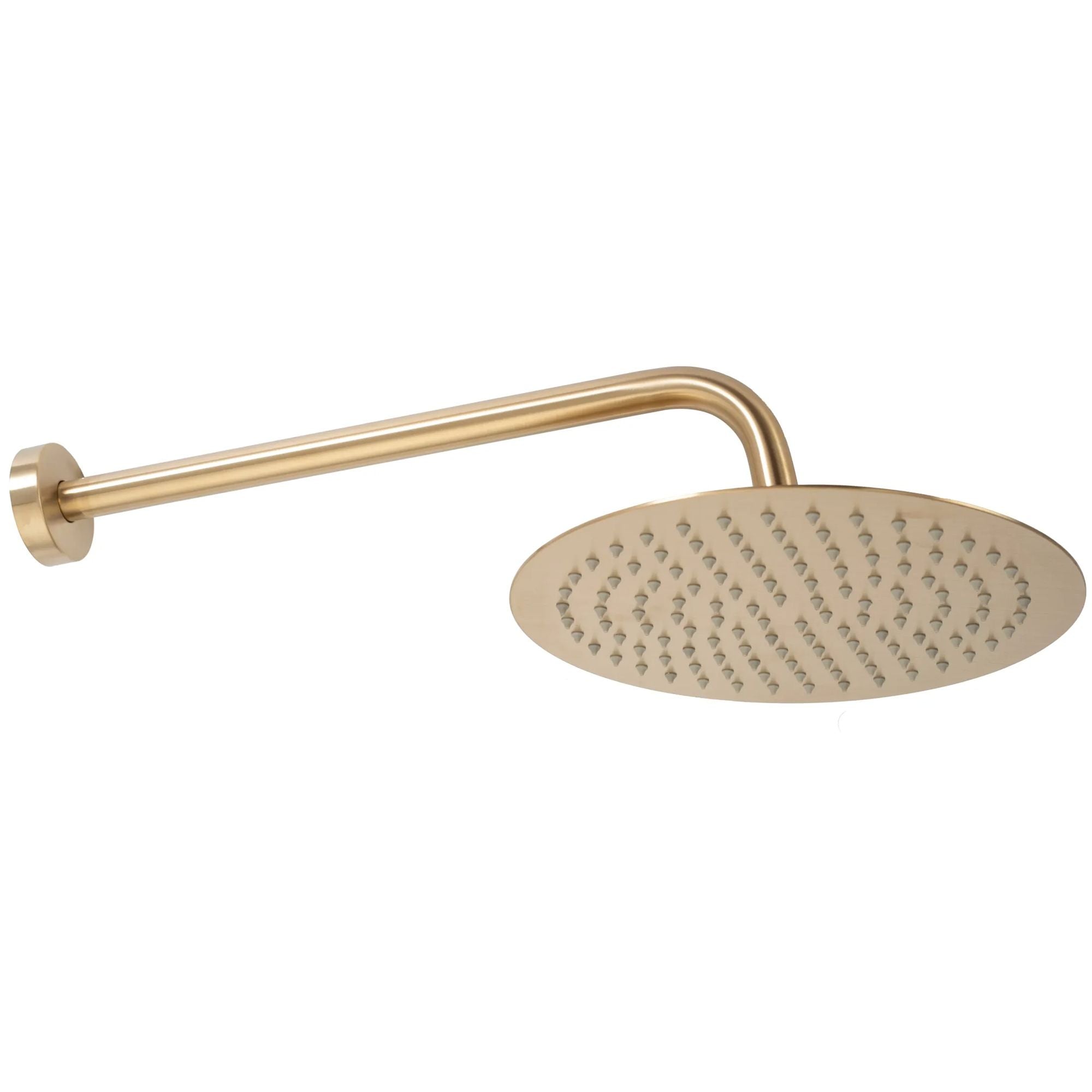 Rea Lungo inbouw doucheset Glans Goud detail van hoofddouche en handdouche