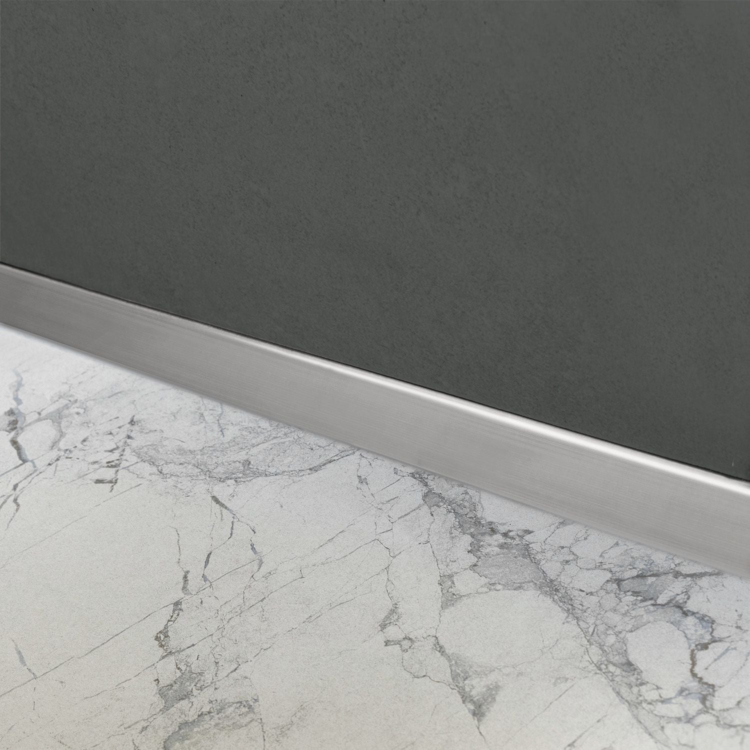 Douchebak profiel 120cm BRUSH NICKEL