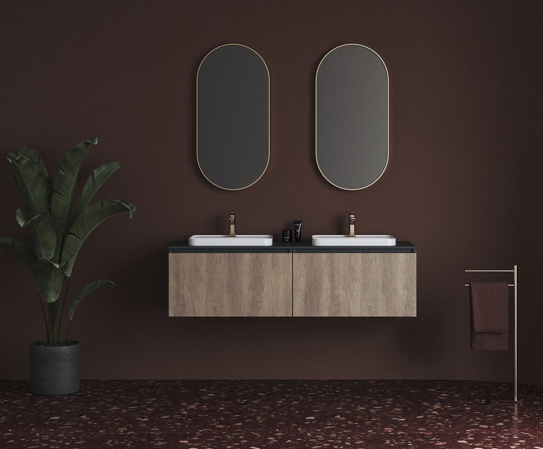 Sapho Meubelwastafel 160x50x15 Cm Solid Surface Wit Mat