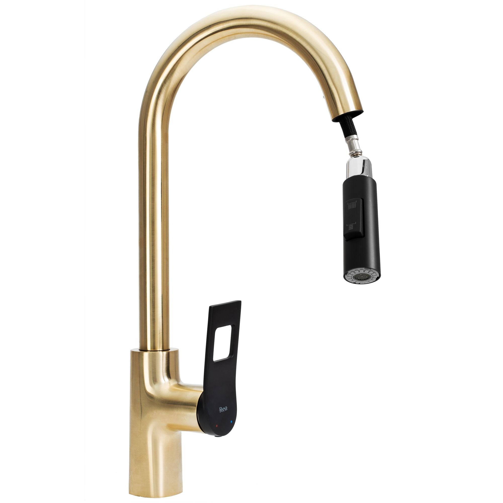 Keukenkraan Rea SOUL Black/Brush Gold