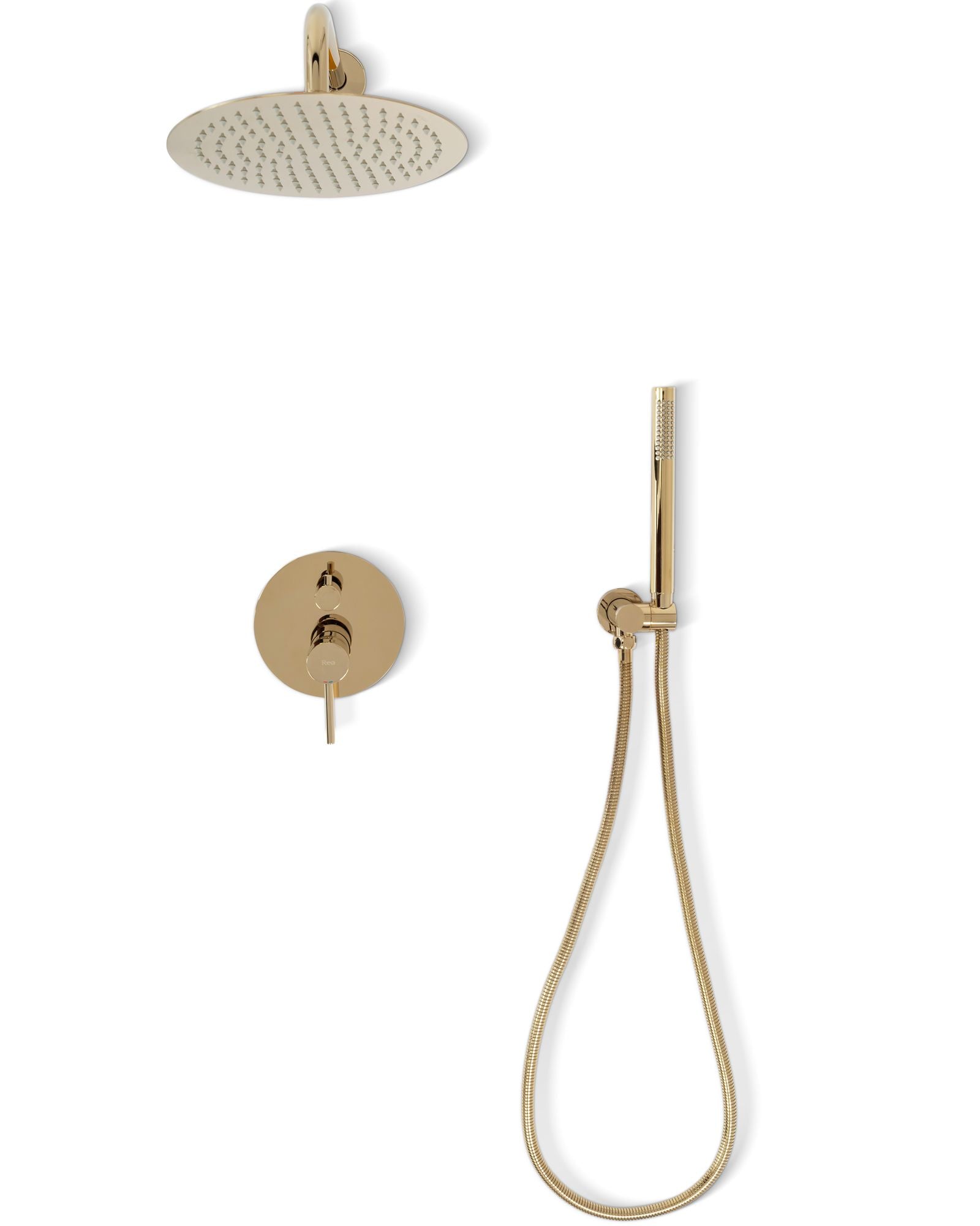 Inbouw Regendoucheset REA Lungo Goud + Box