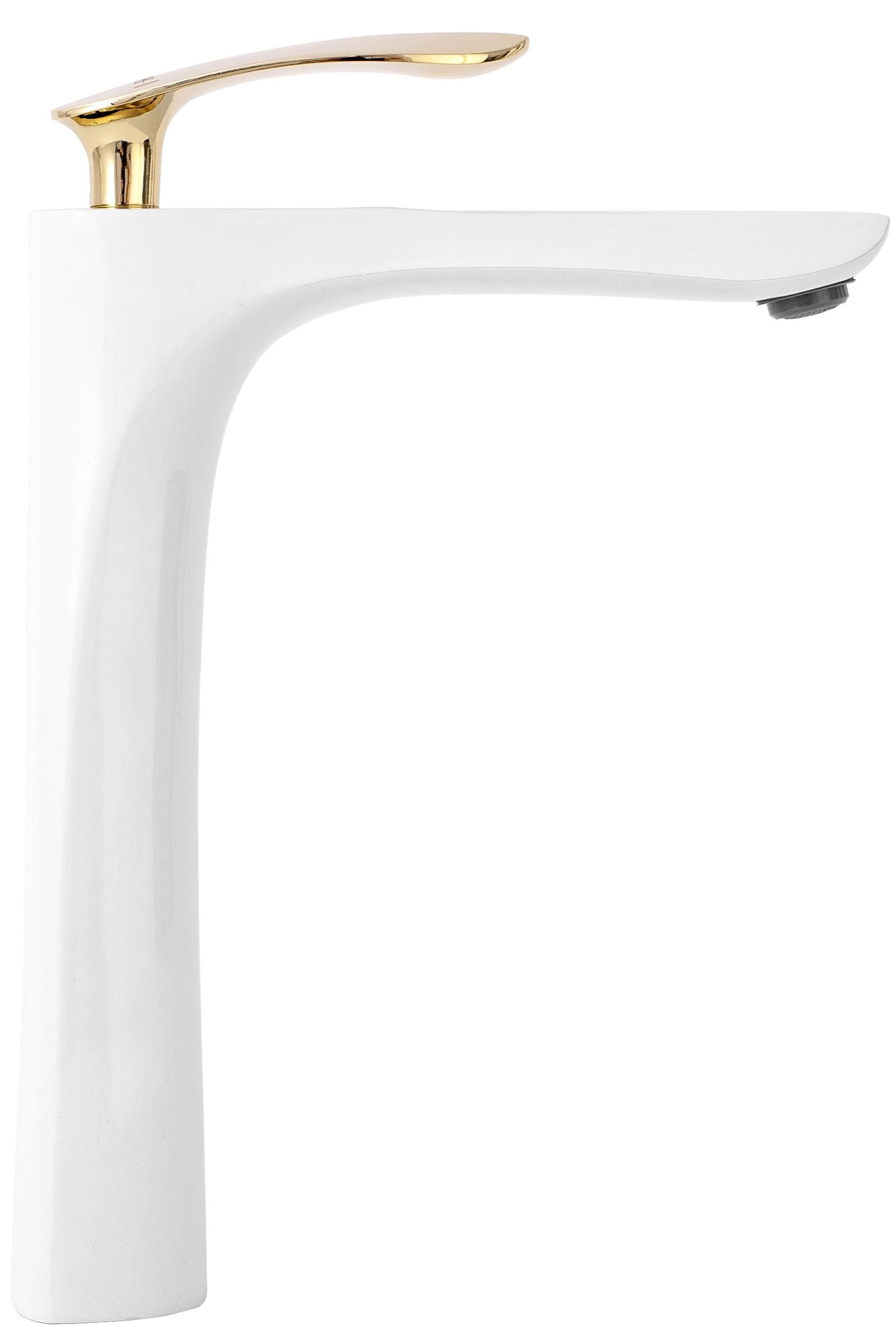 Wastafelkraan Rea Orbit White/Gold High