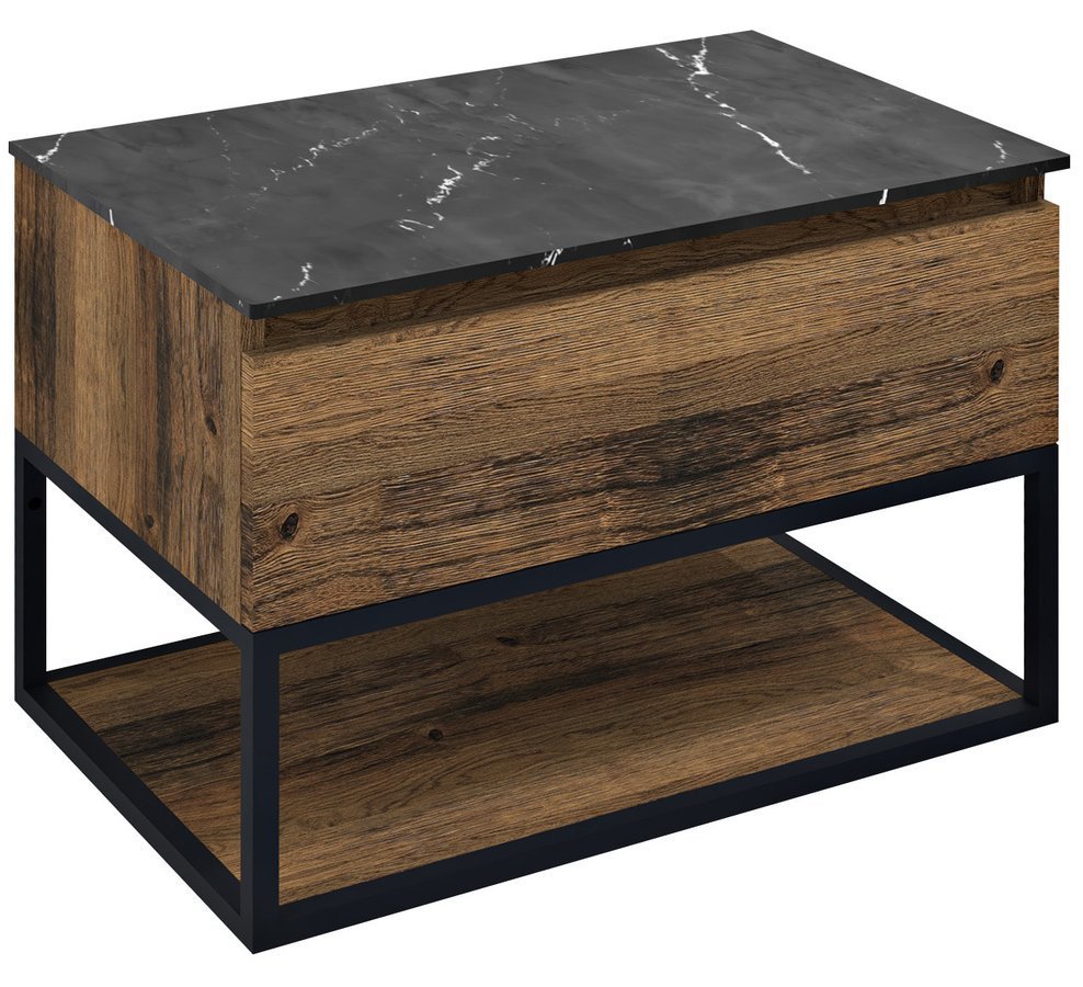 Sapho Skara Badmeubel 80x45x50 Cm Mat Zwart
