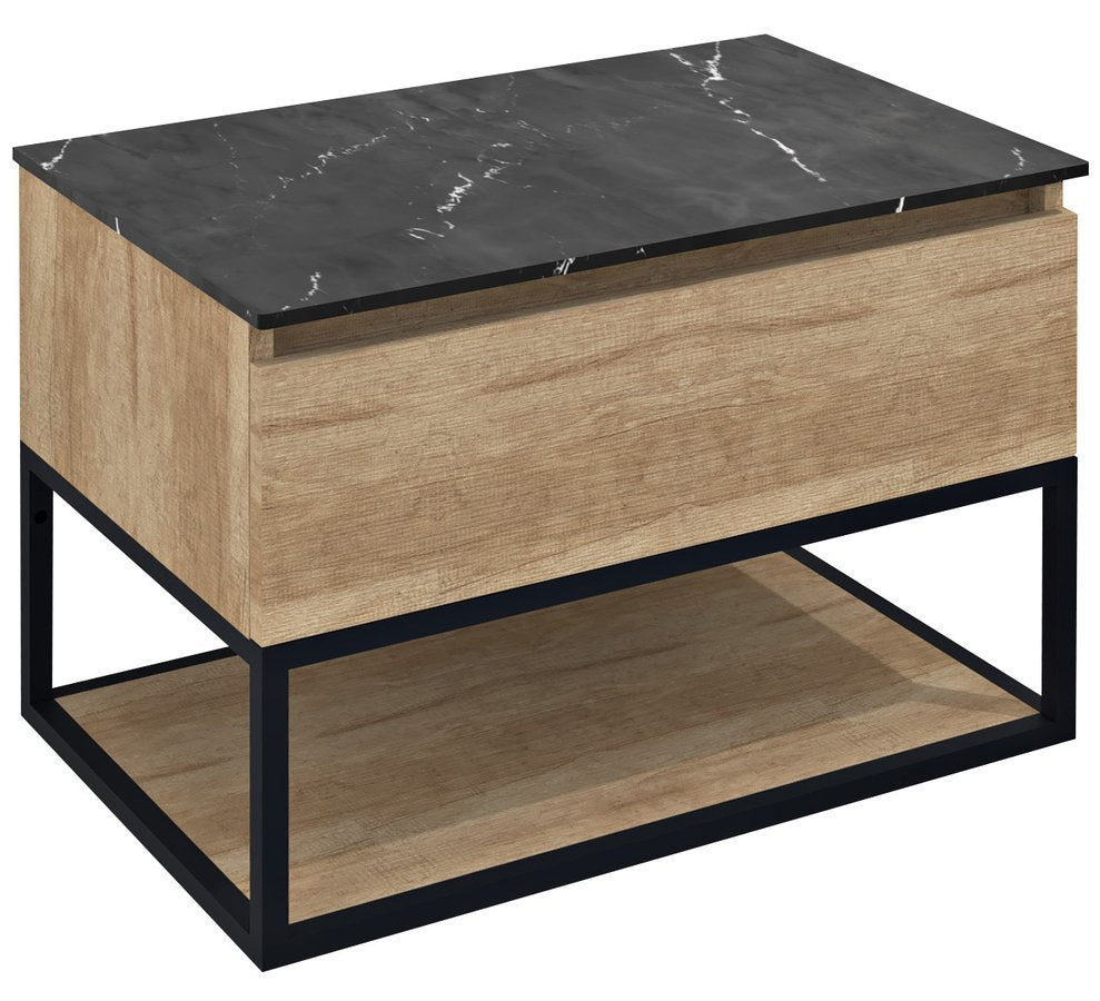 Sapho Skara Badmeubel 80x45x50 Cm Mat Zwart