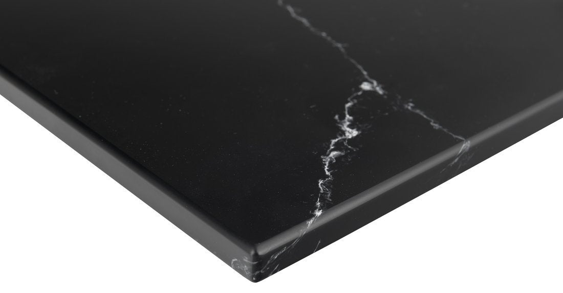 Sapho Skara Topblad 80x45 Cm Solid Surface Zwart