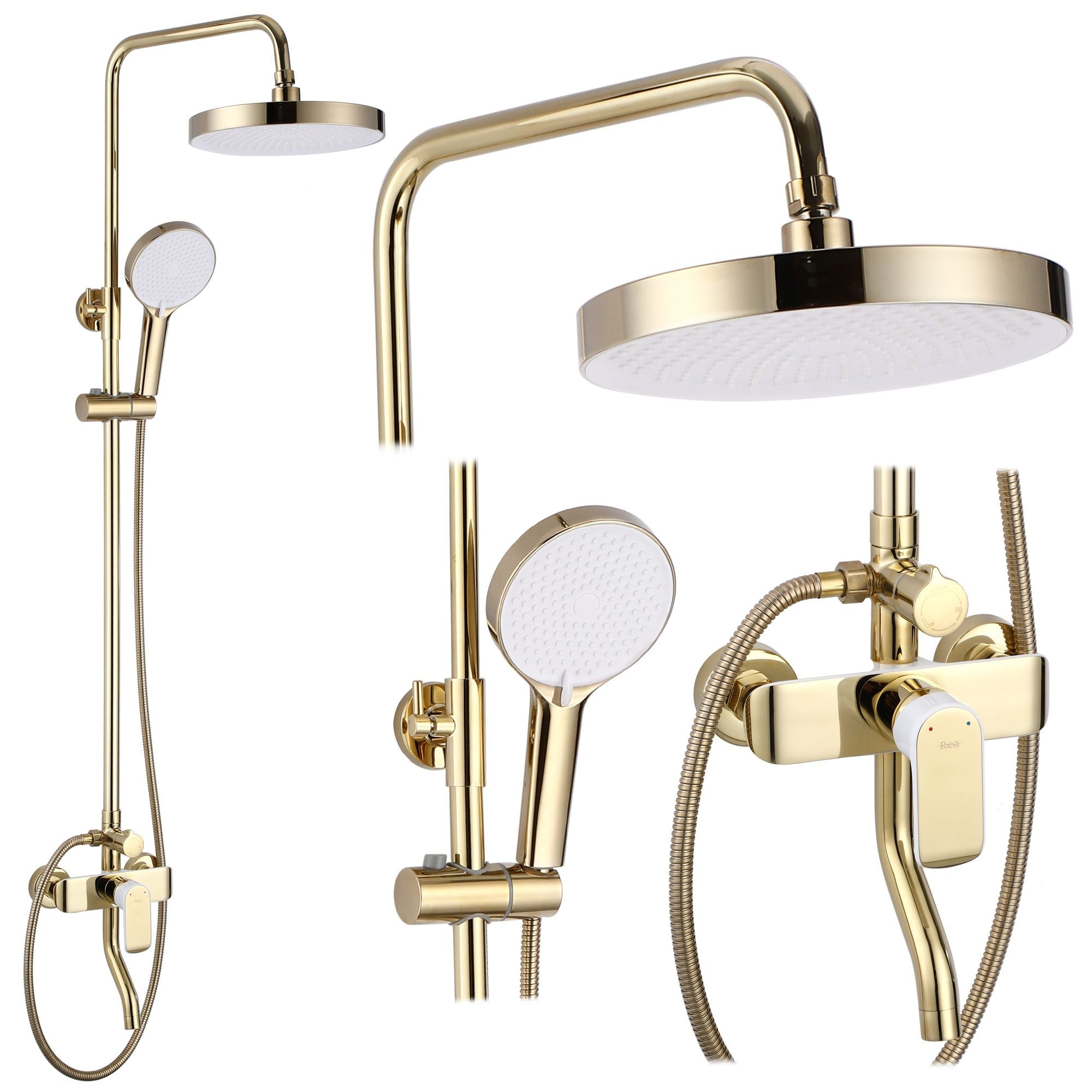 Doucheset REA Bloom Wit Goud