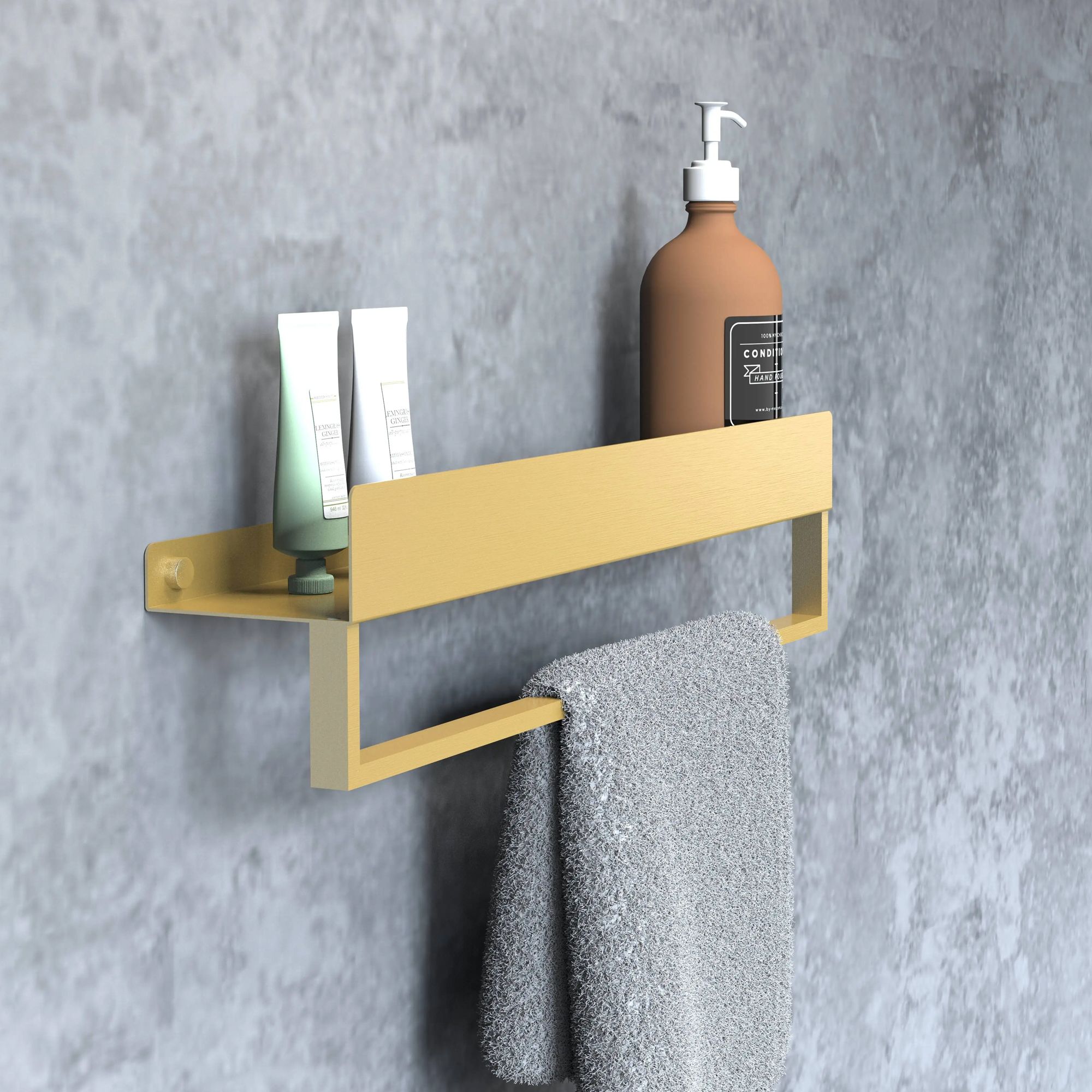 Badkamerplank SF01 45cm gold brush