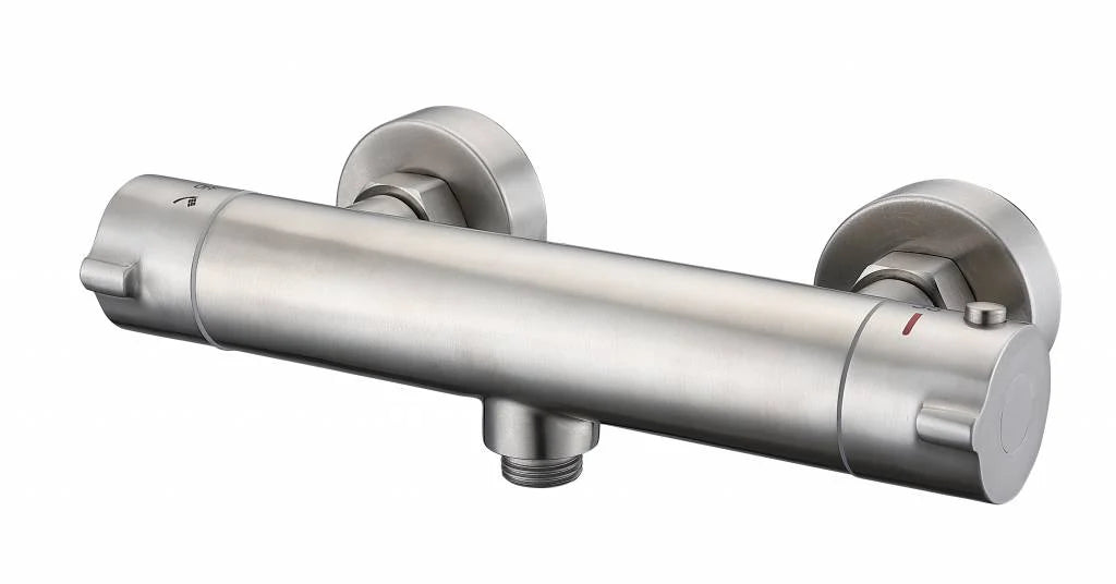 Thermostatische douchekraan Luzi rond RVS