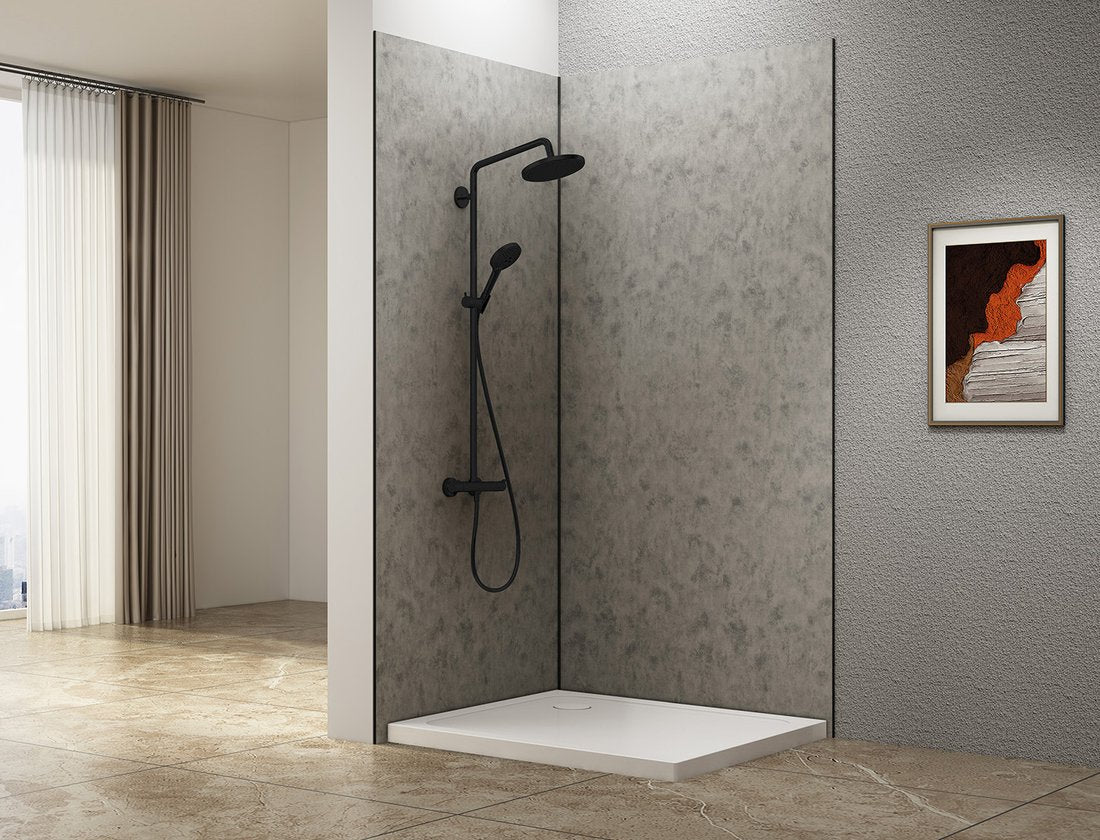 Denipan Douche Wandpaneel 80x210 Cm Beton Grijs