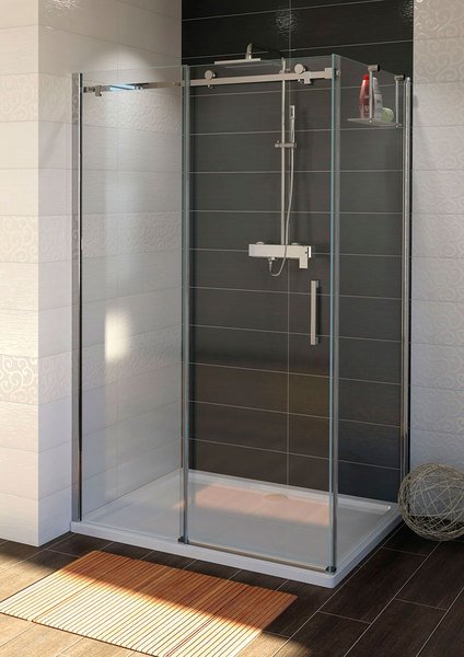 Douchecabine Dragon 140x100 rechthoek omkeerbaar met antikalk coating