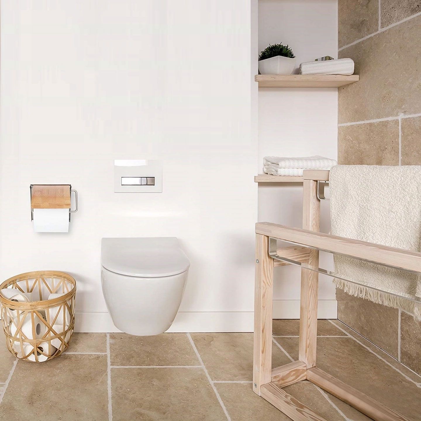 Toiletrolhouder Bamboe