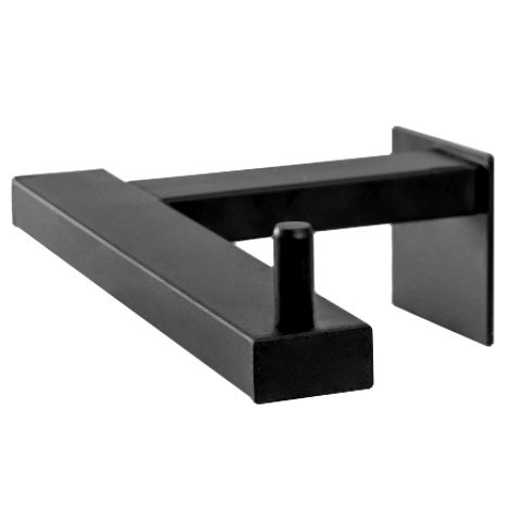 Zwarte mat 392599 Toiletpapierhouder