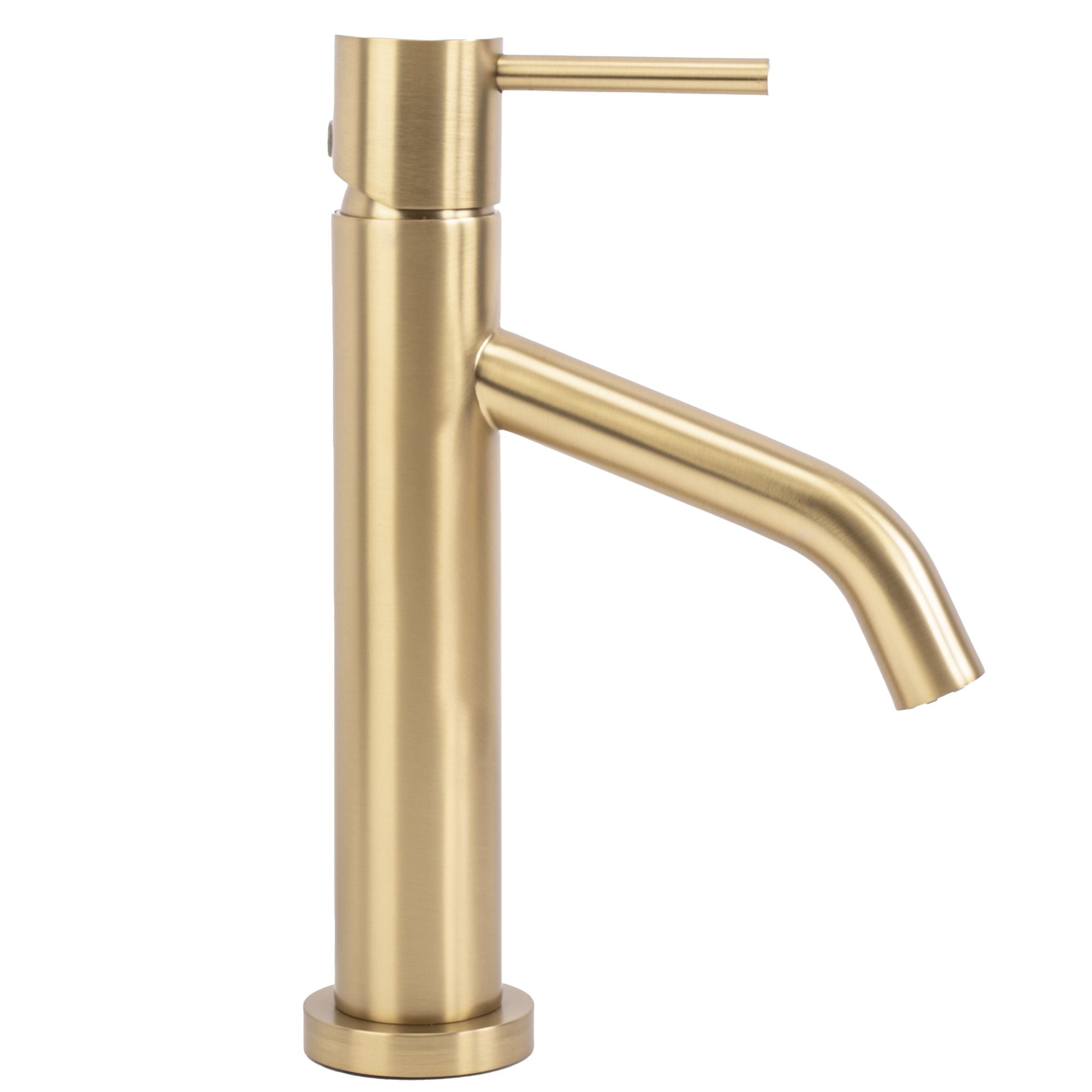 Wastafelkraan Rea Level Gold Brush Low