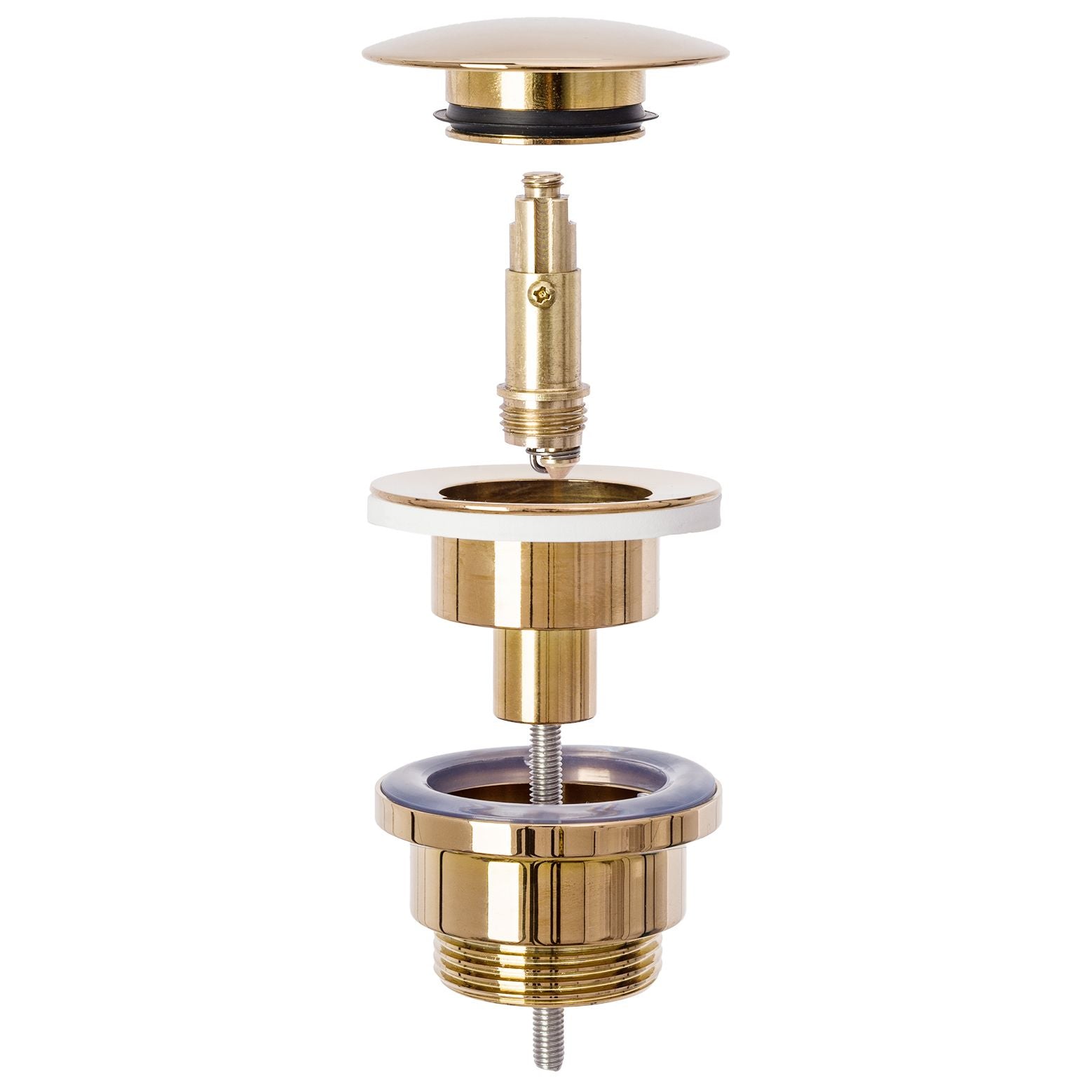 Rea Universele Wastafelsifon Click-Clack Rose Gold