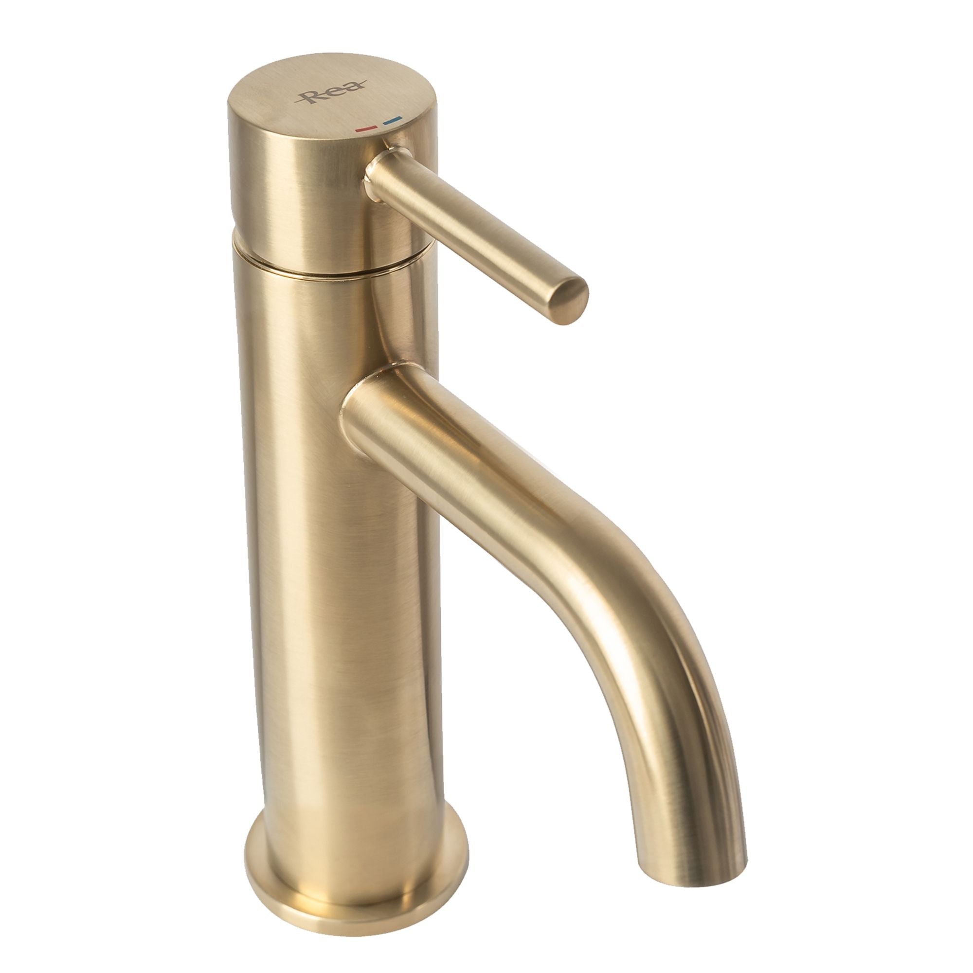 Wastafelkraan Rea Lungo Gold Brush Low