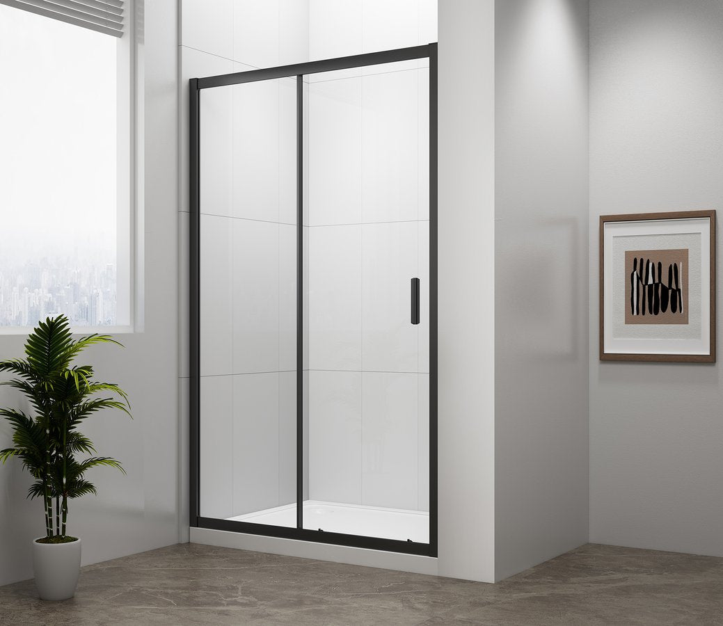 Douche Schuifdeur Easy Mat Zwart 120x190 cm