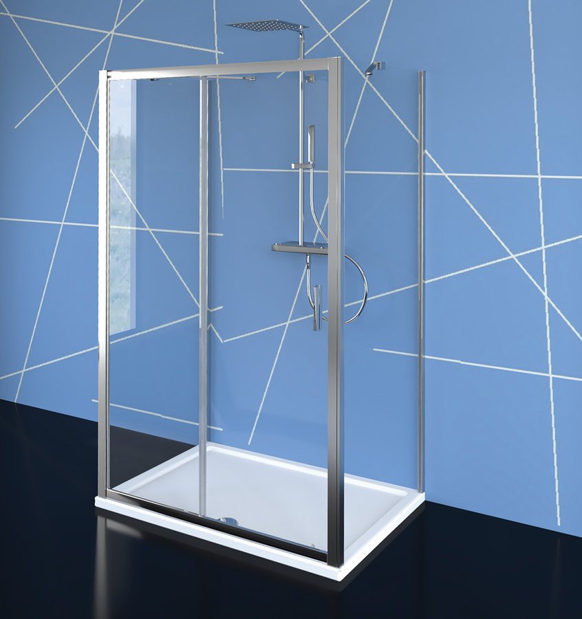 Drie zijden douchecabine Easy Line Chroom U-vorm Schuifdeur 110 cm