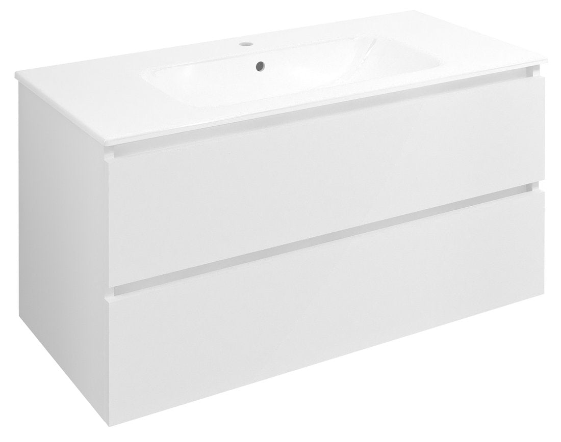 Badmeubel Ezara 100x46x52 cm Hoogglans Wit
