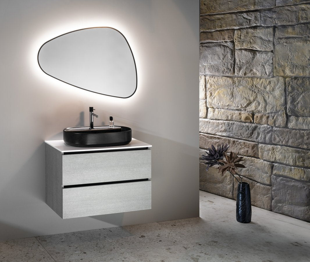 Badmeubel Ezara 70x46x52 cm Hoogglans Wit