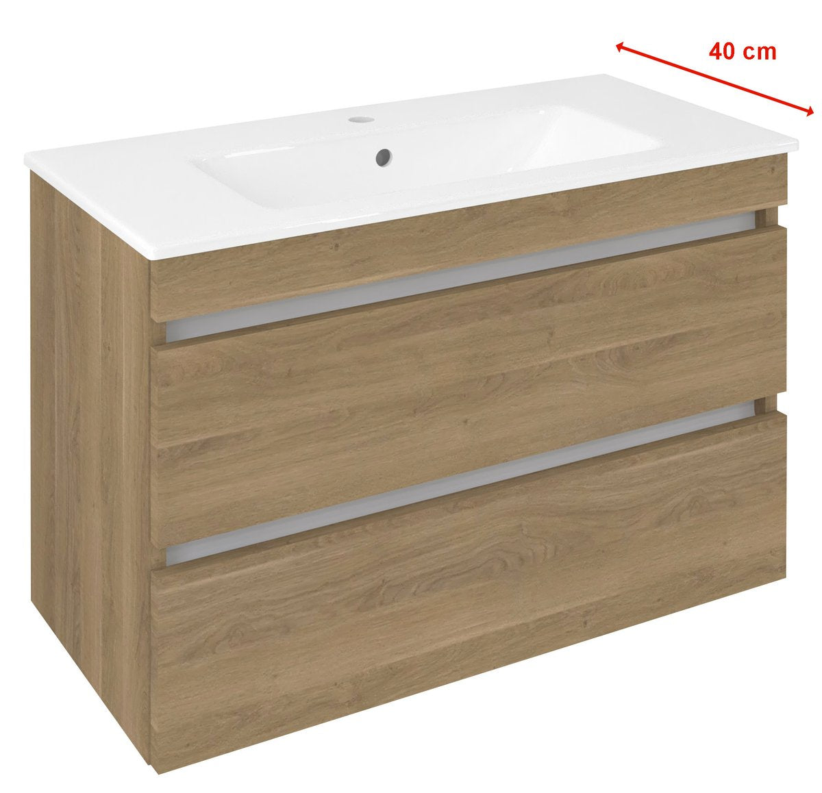 Sapho Ezara Badmeubel 80x40x55 Cm Cuneo Eiken