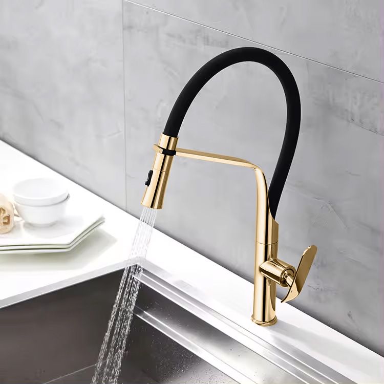 Keukenkraan Rea Castor Black/Gold