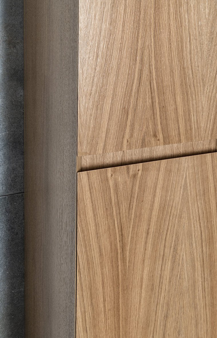 Sapho Filena Hoge Kast 35 X 30 X 140 Cm Eiken - afbeelding 12